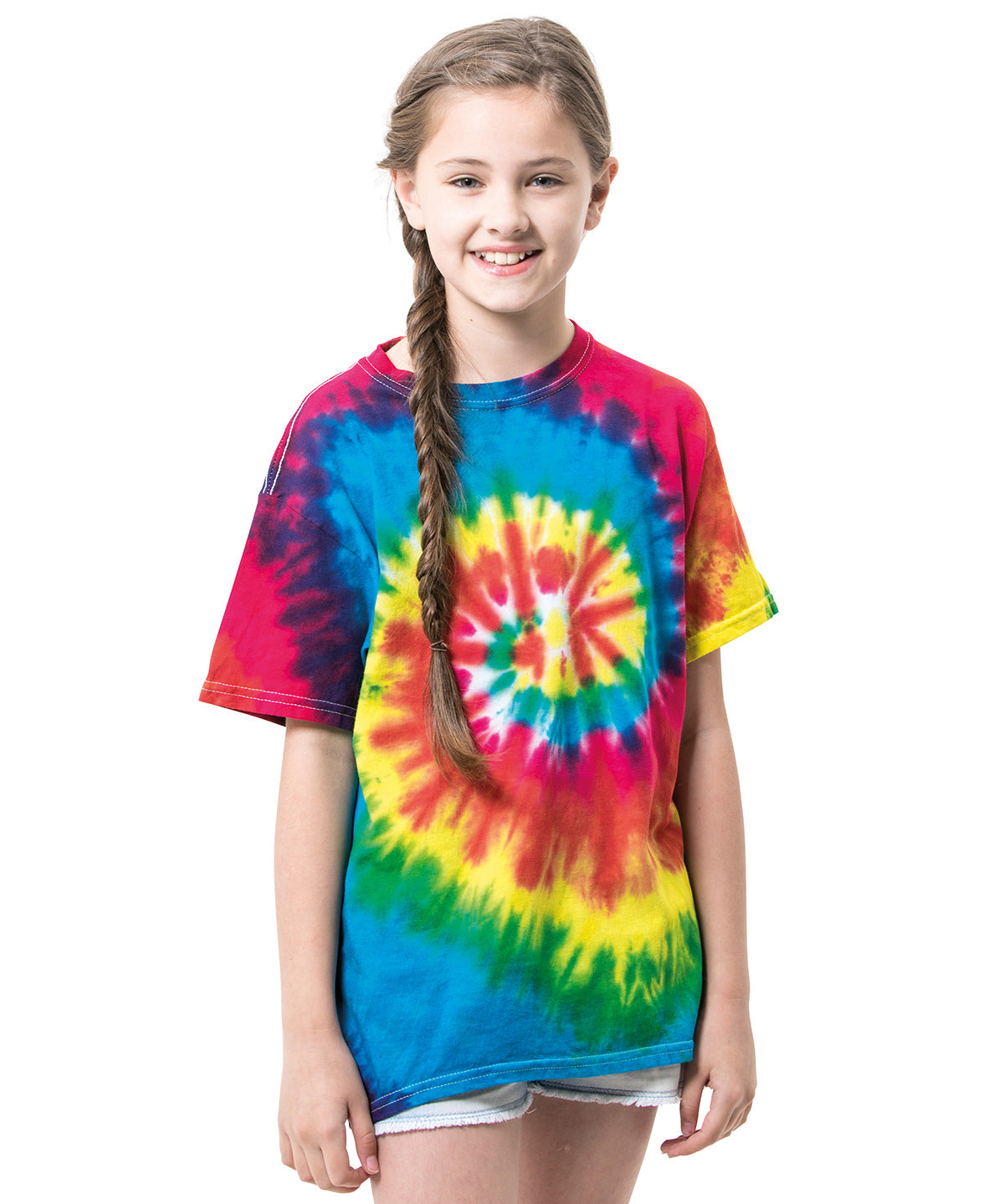 Colortone Kids tie-dye T, lifestyle photo