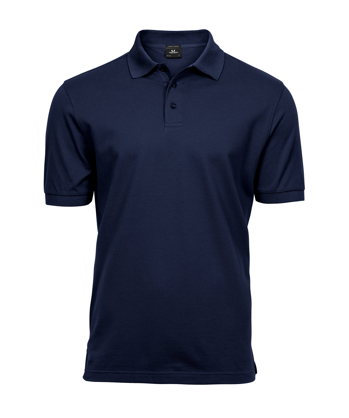 Tee Jays Luxury stretch polo in Navy, front view