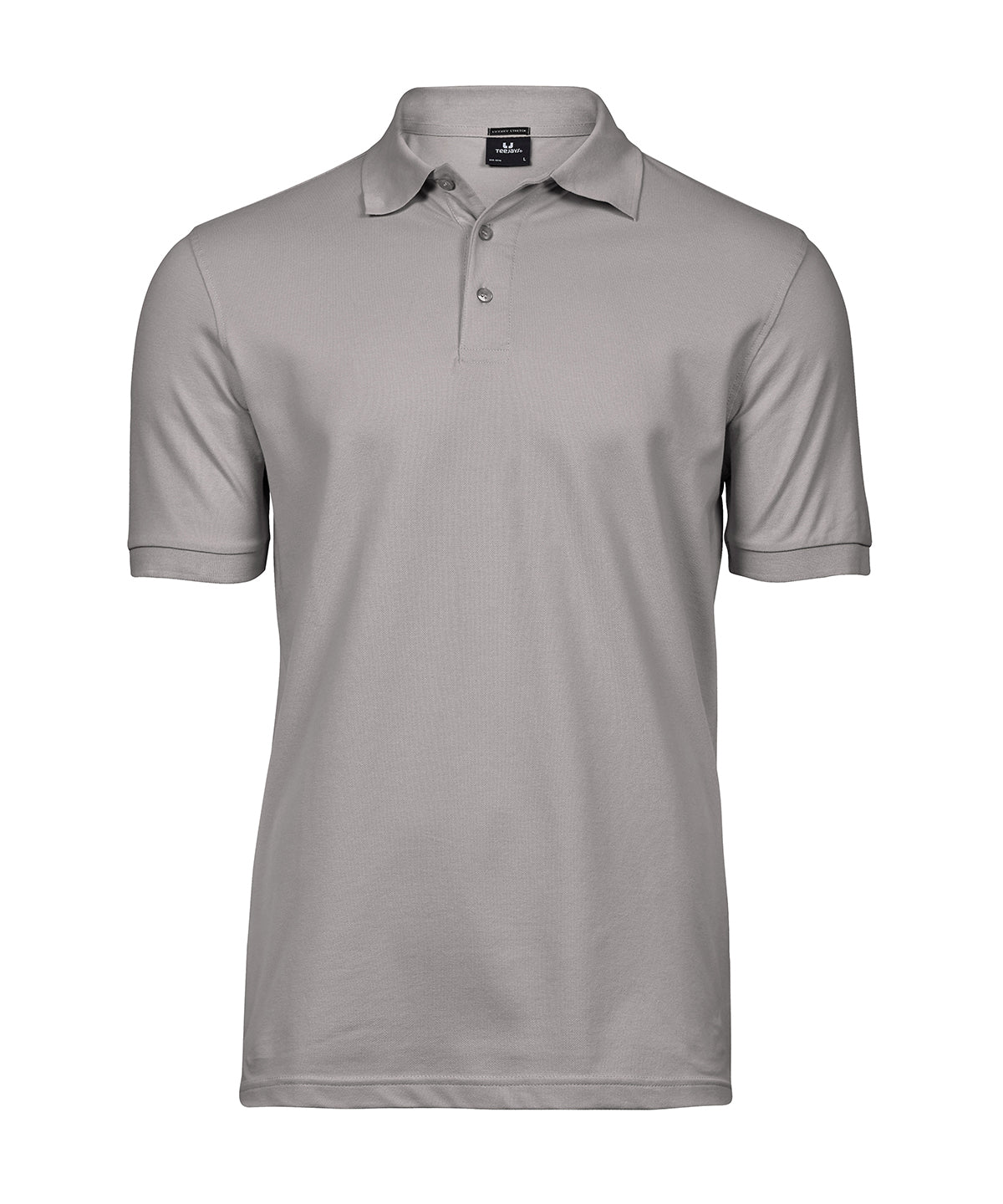 Tee Jays Luxury stretch polo in Stone, front view