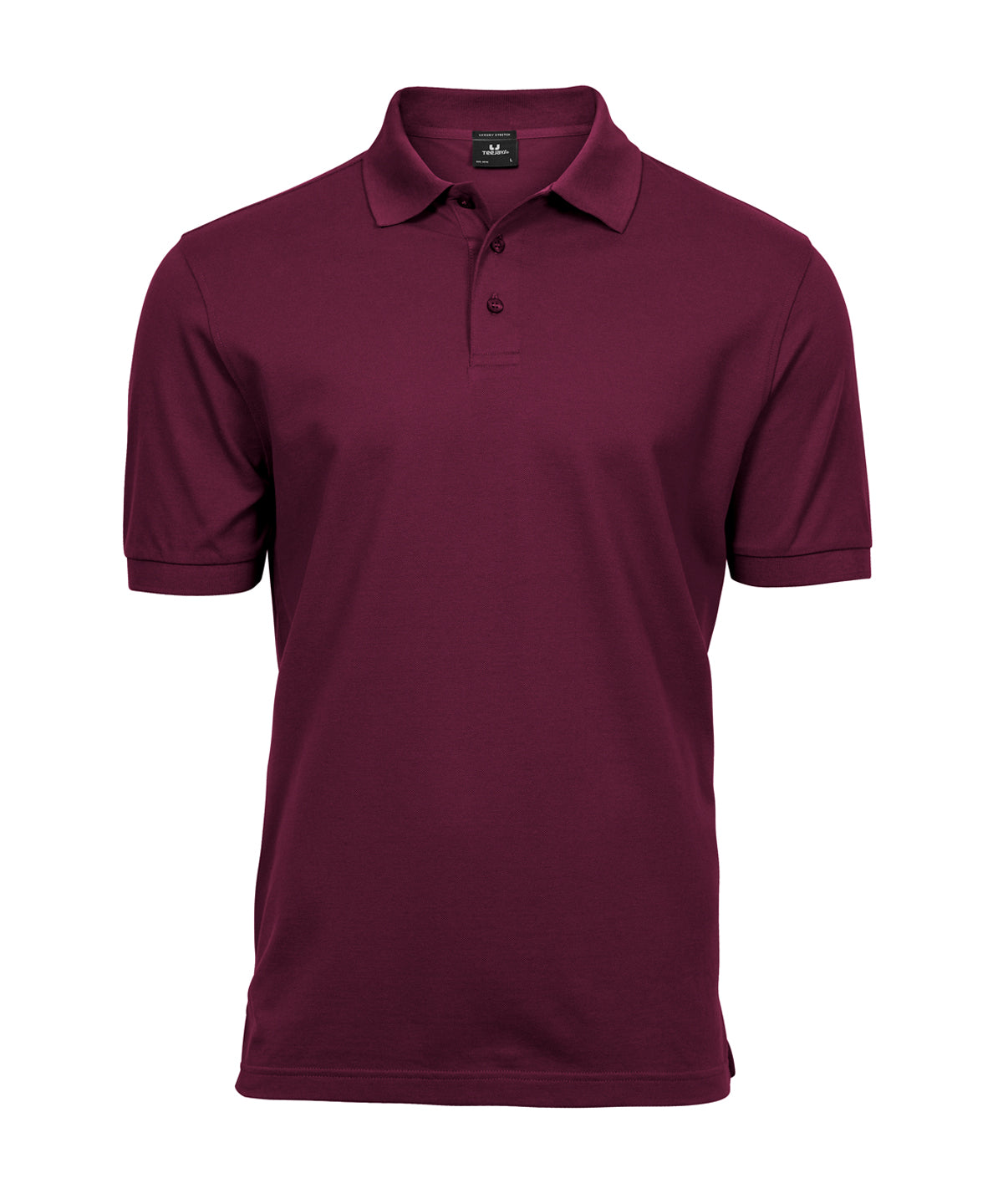 Tee Jays Luxury stretch polo in Wine, front view