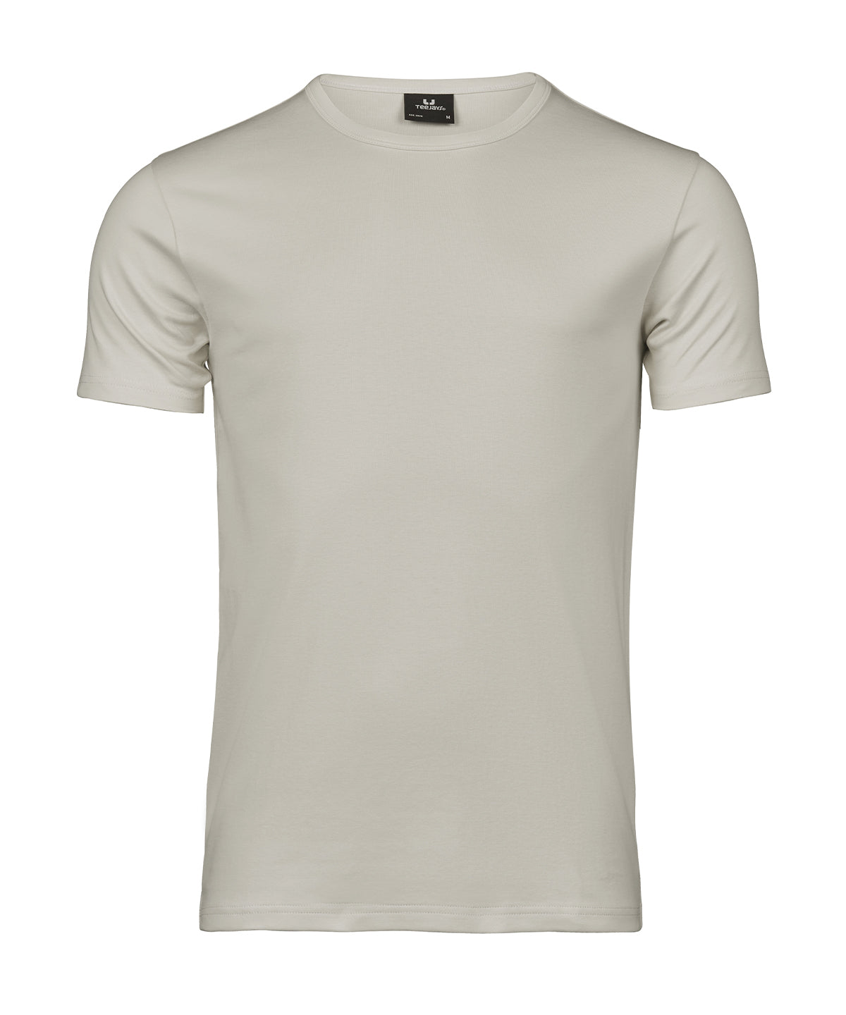 Tee Jays Interlock tee in Cement, front view