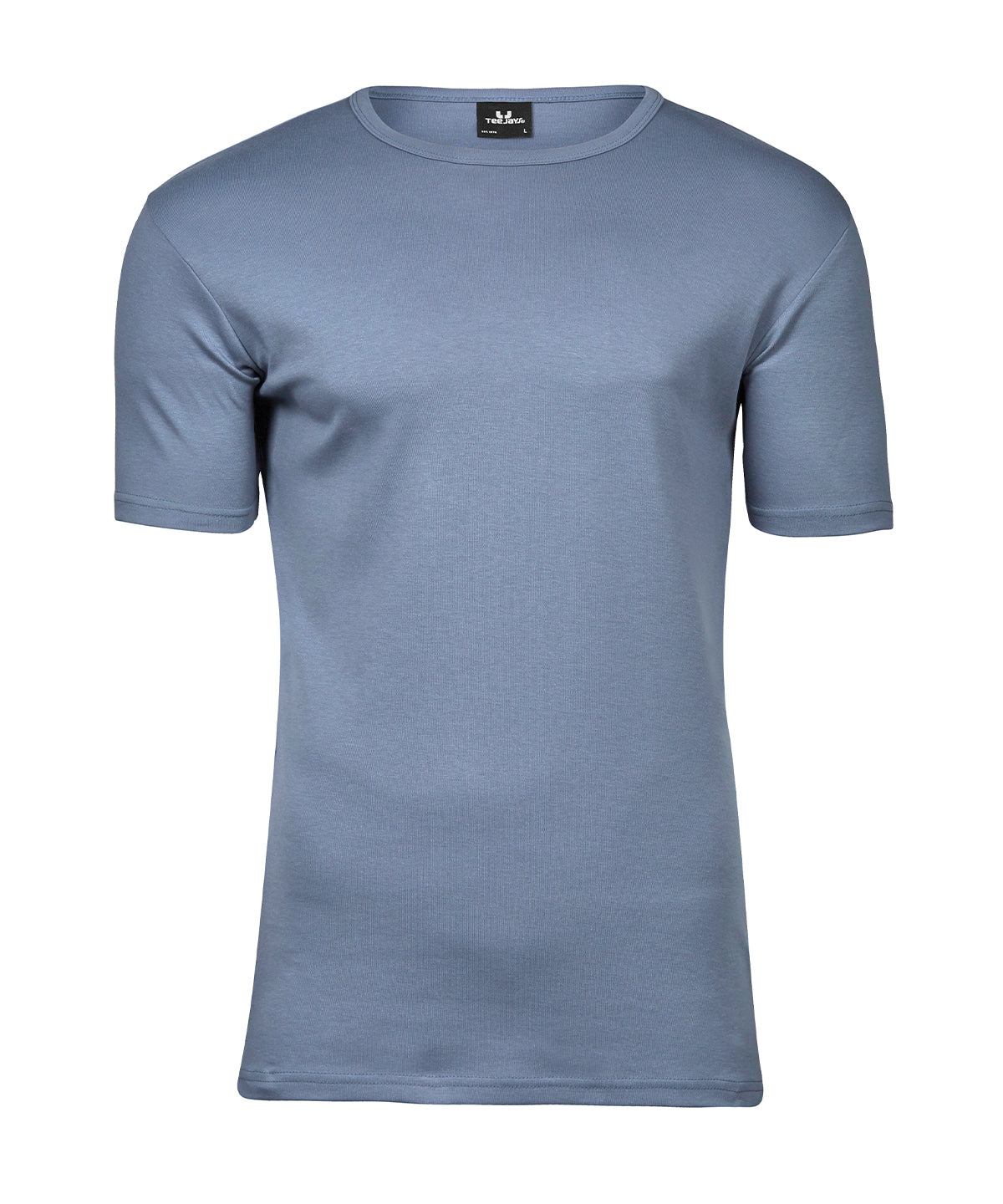 Tee Jays Interlock tee in Flint Stone, front view