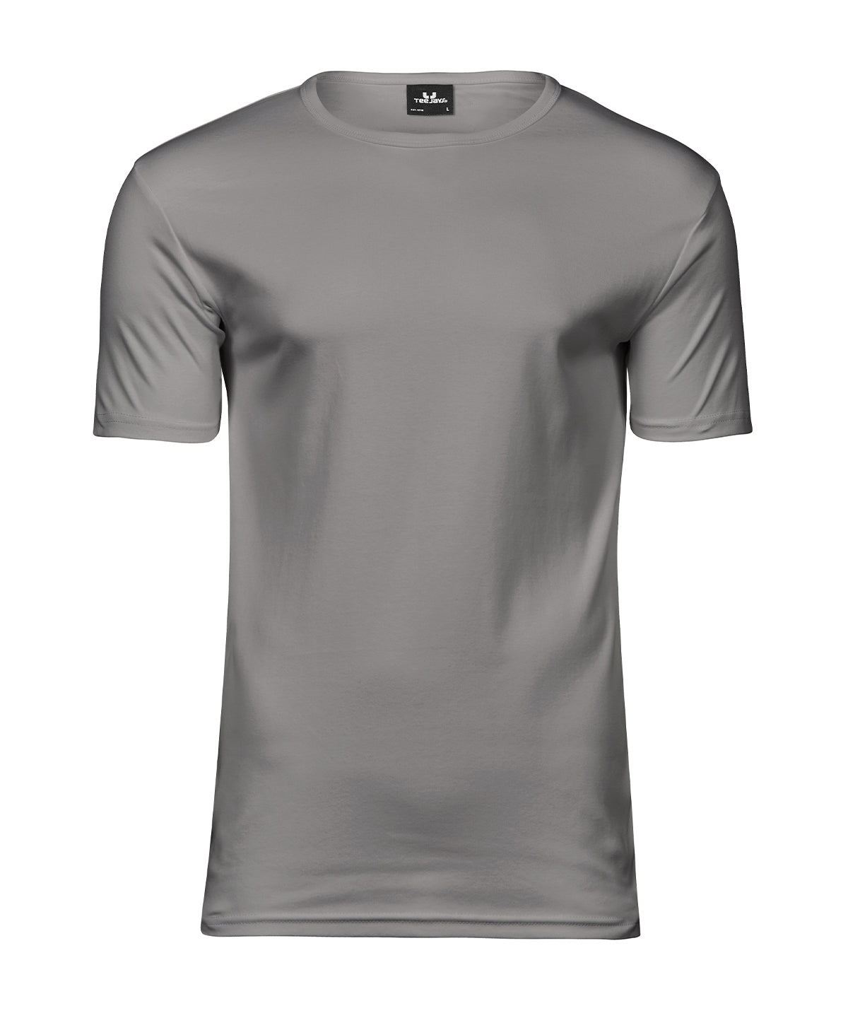 Tee Jays Interlock tee in Stone, front view