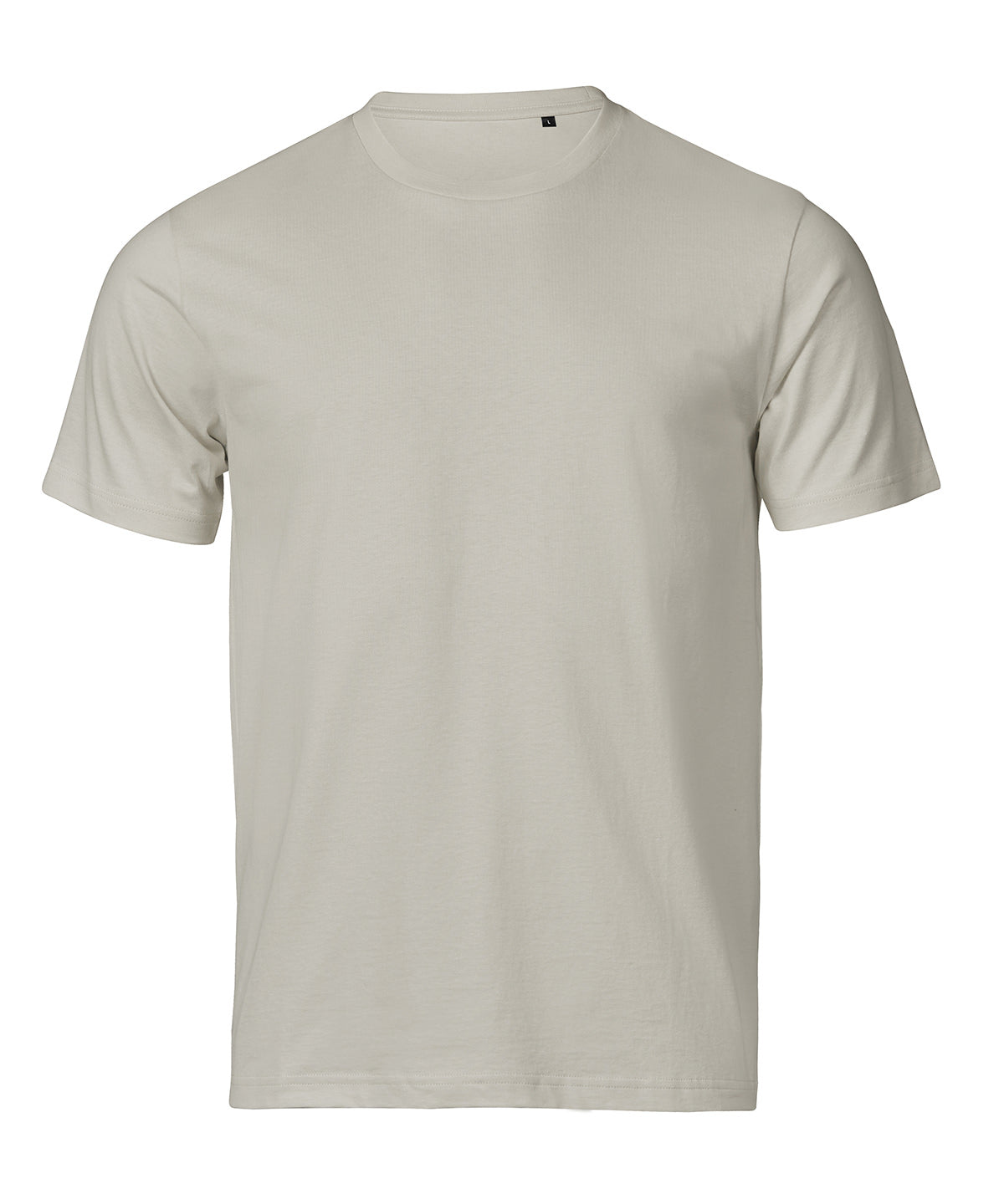 Tee Jays UNLABELED luxury tee in Cement, front view