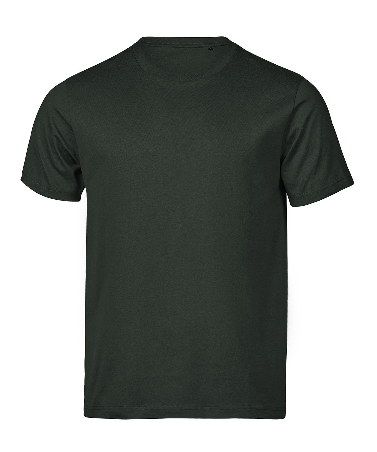 Tee Jays UNLABELED luxury tee in Dark Green, front view