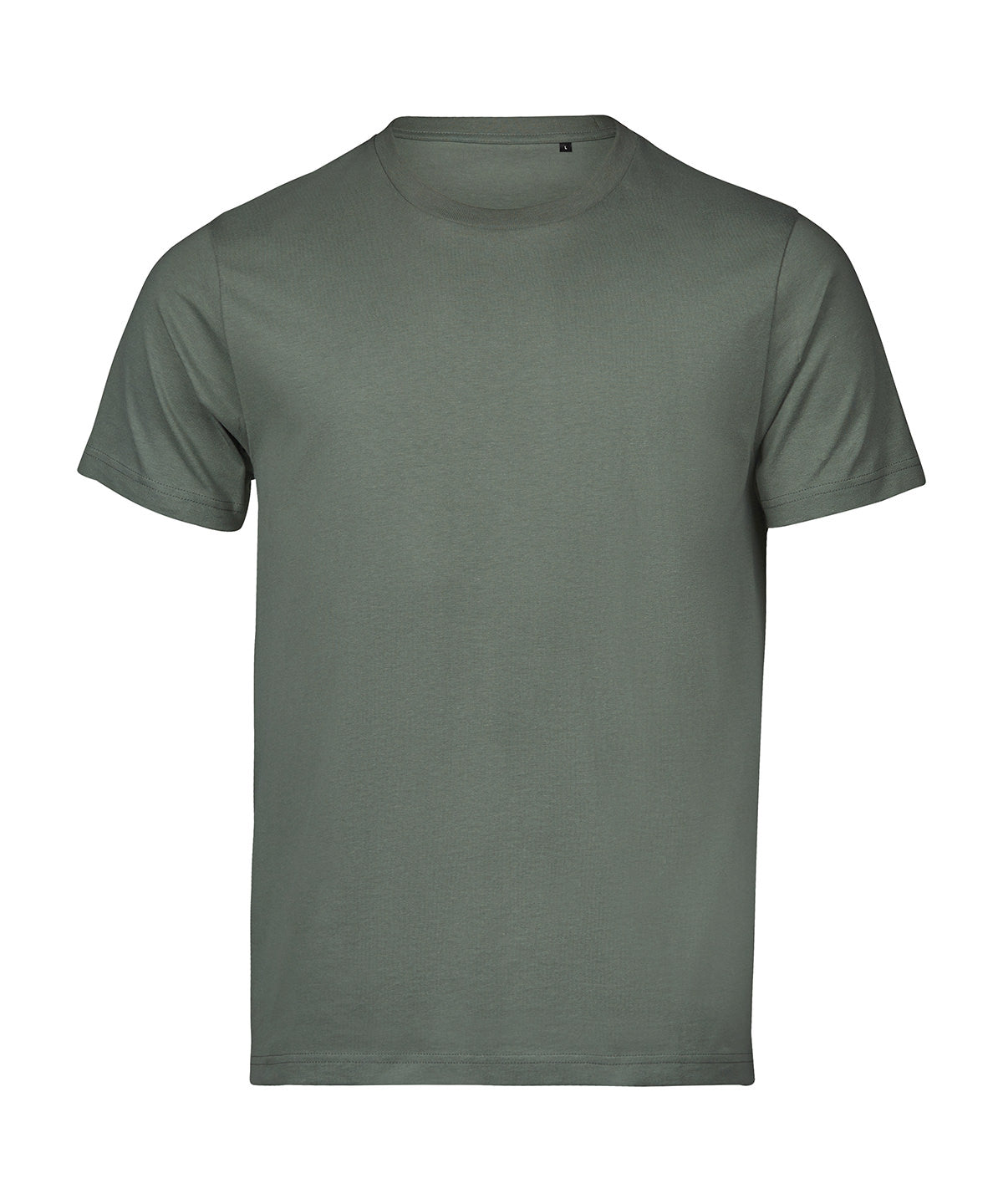 Tee Jays UNLABELED luxury tee in Leaf Green, front view