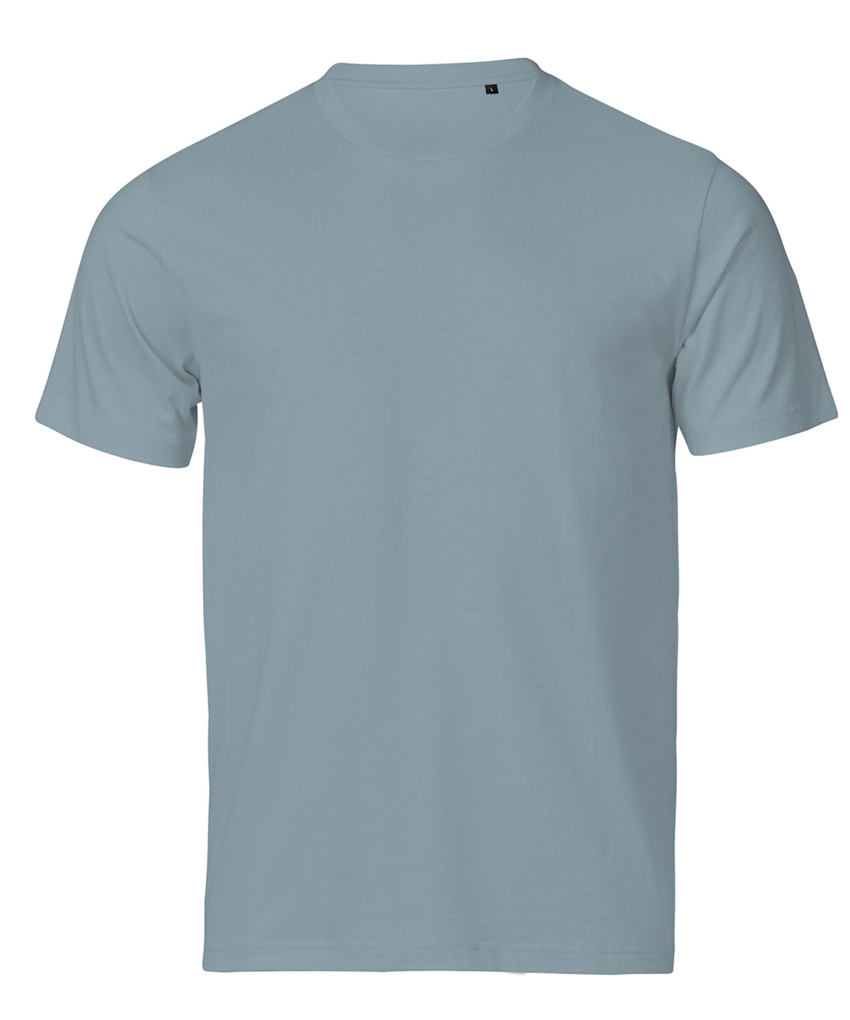 Tee Jays UNLABELED luxury tee in Misty Blue, front view