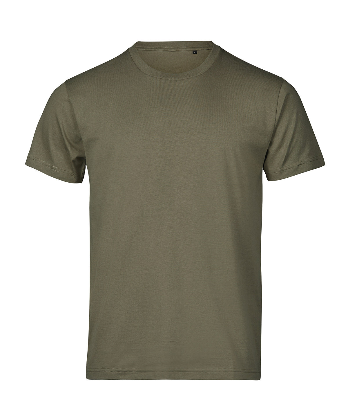 Tee Jays UNLABELED luxury tee in Moss, front view