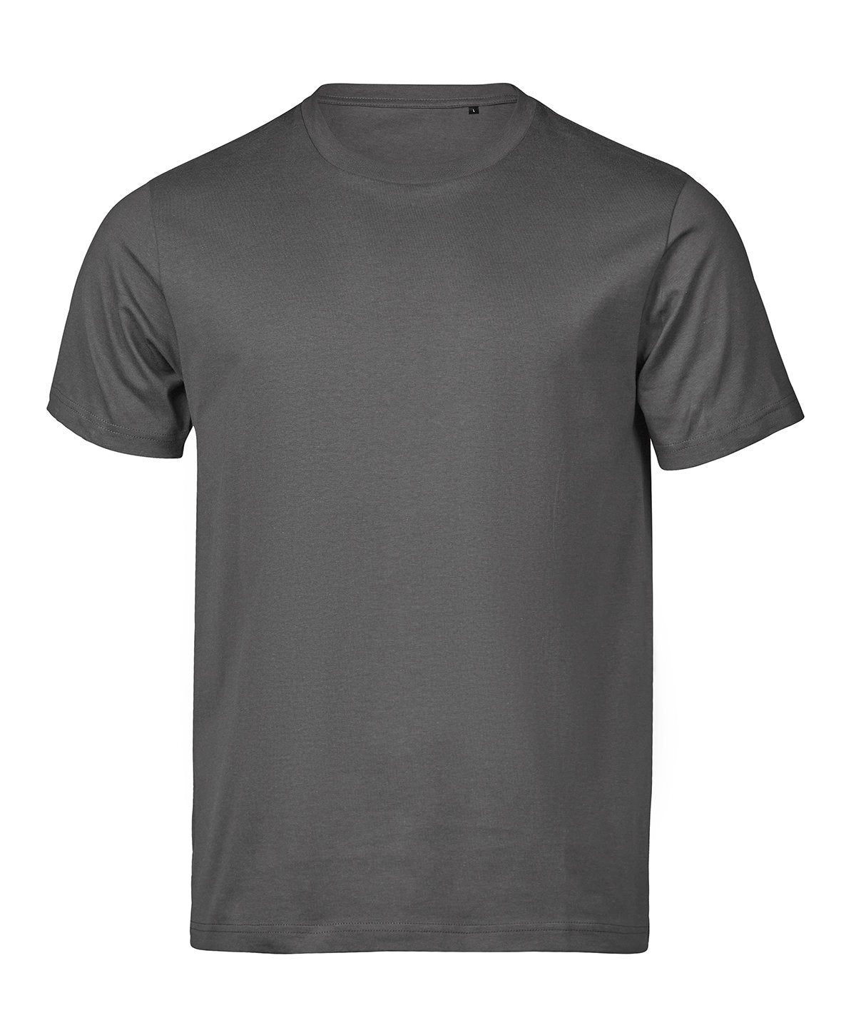 Tee Jays UNLABELED luxury tee in Powder Grey, front view