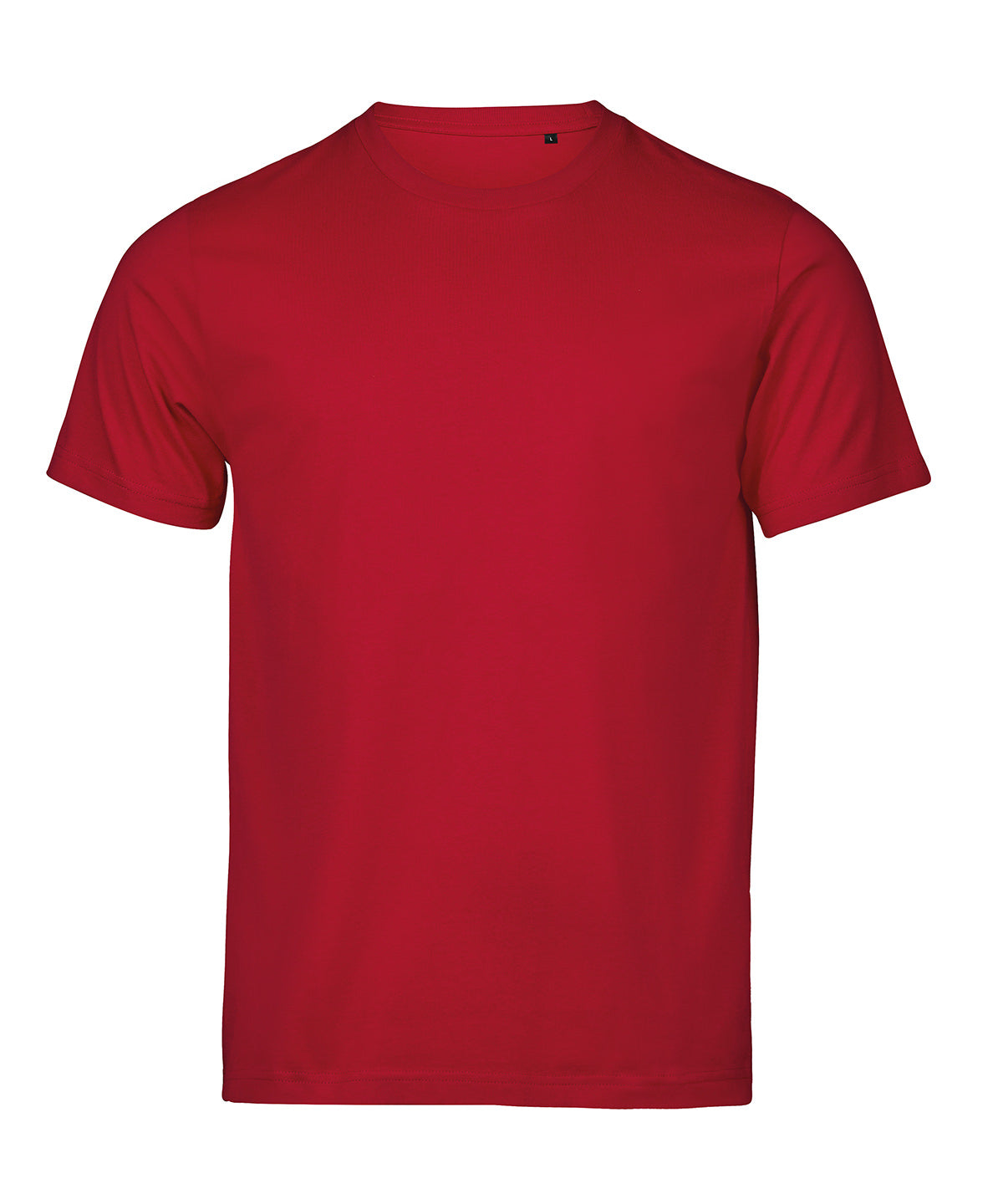 Tee Jays UNLABELED luxury tee in Red, front view