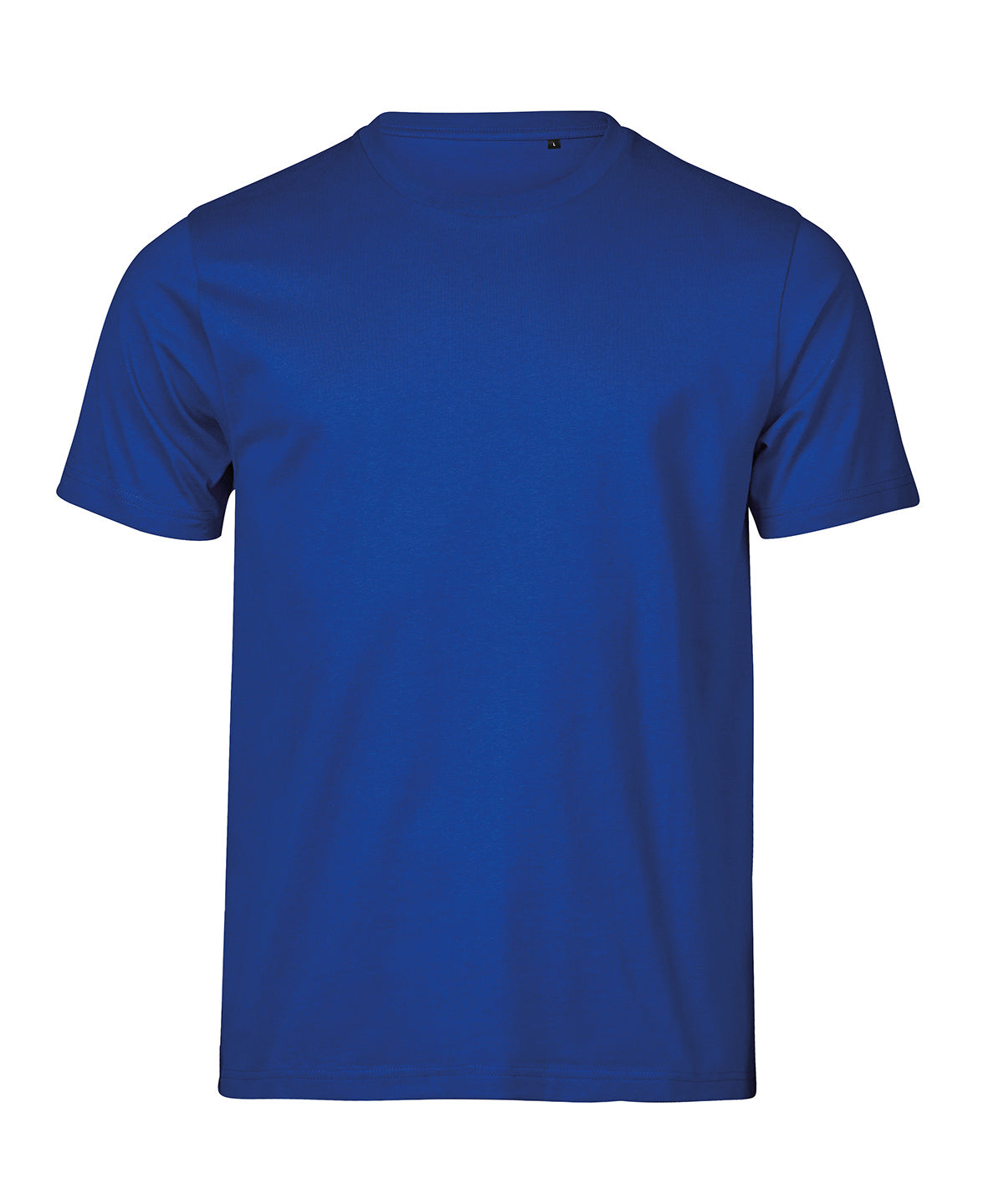 Tee Jays UNLABELED luxury tee in Royal, front view