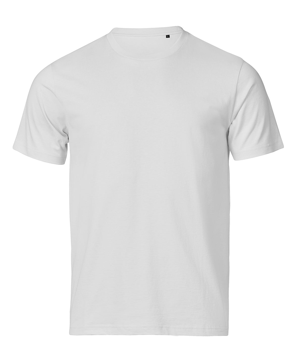 Tee Jays UNLABELED luxury tee in White, front view