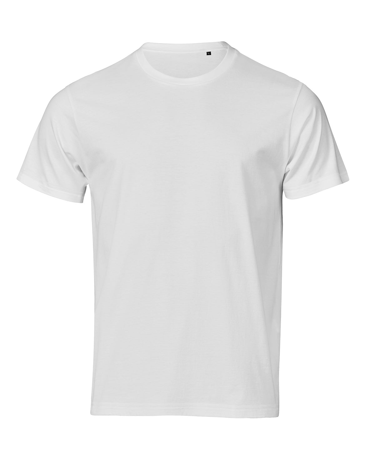 Tee Jays UNLABELED tee in White, front view