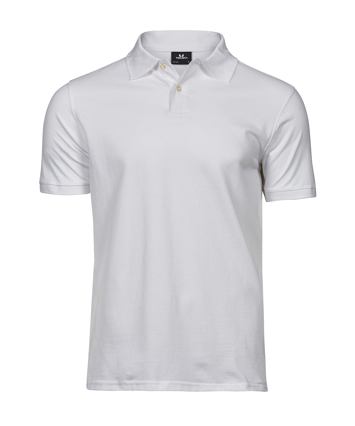 Tee Jays Heavy polo in White, front view