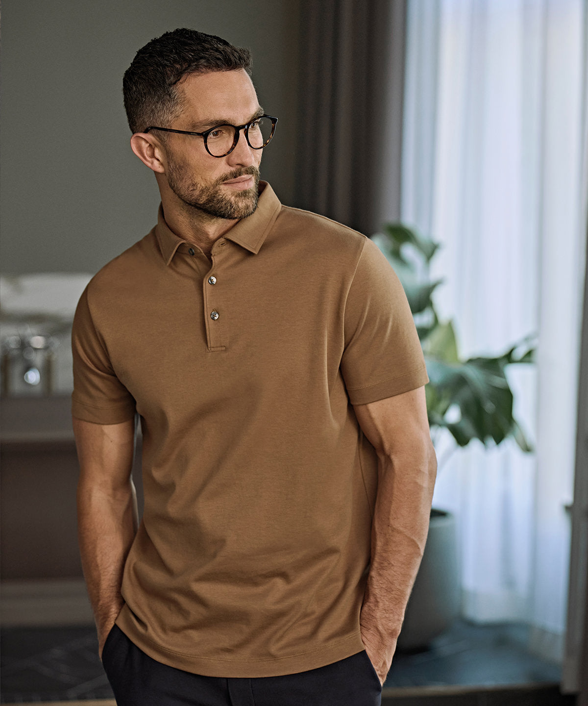 Tee Jays Pima cotton polo, lifestyle photo