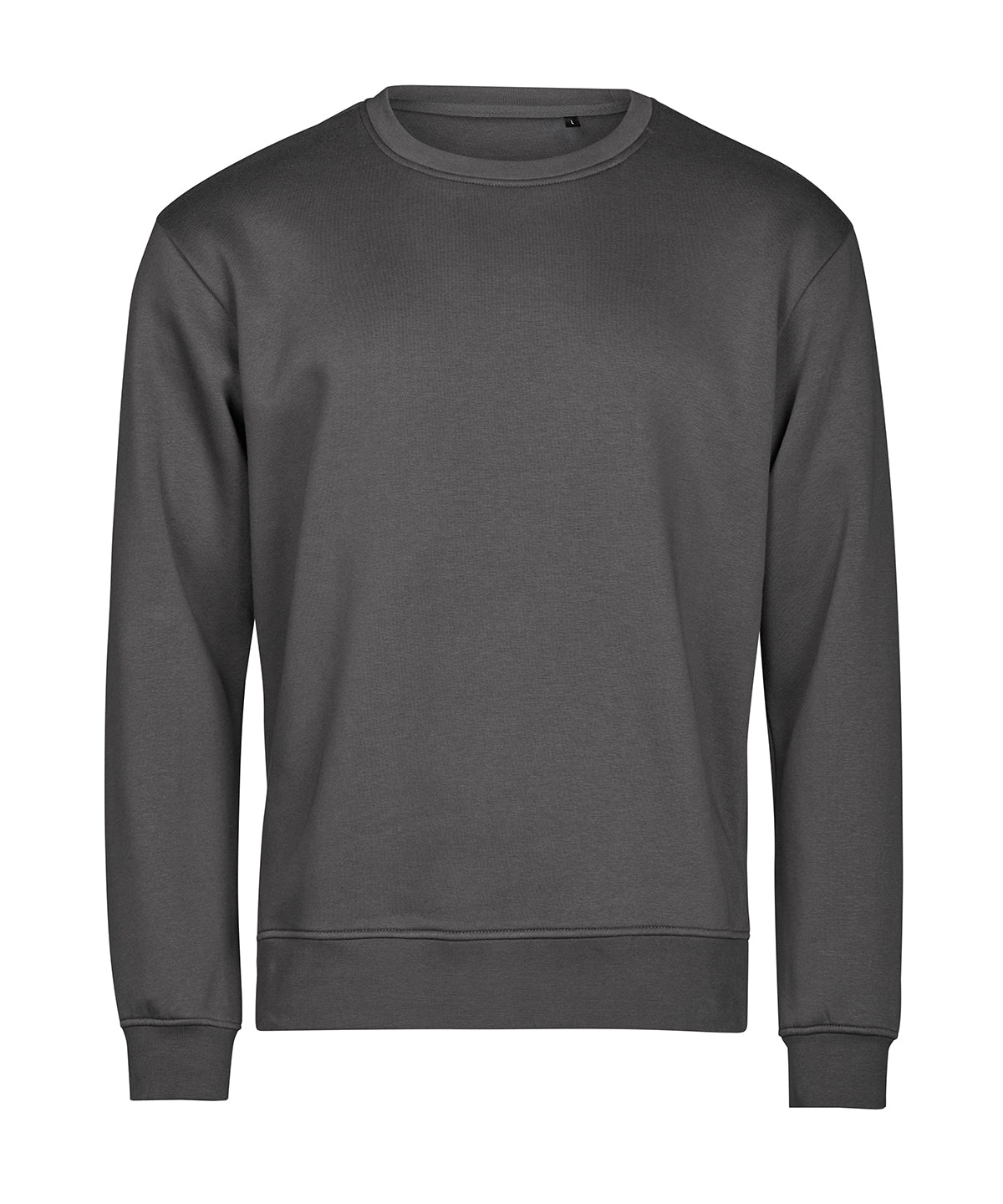 Tee Jays UNLABELED sweatshirt in Dark Grey, front view