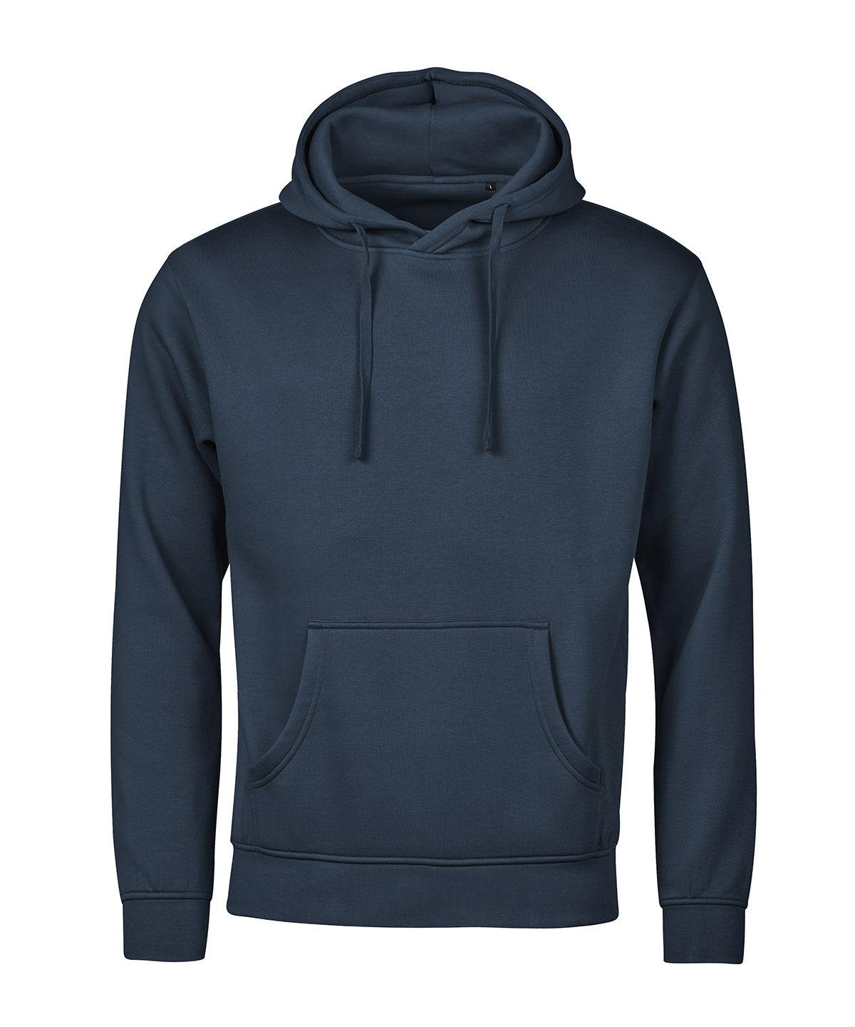 Tee Jays UNLABELED hooded sweatshirt in Ink, front view