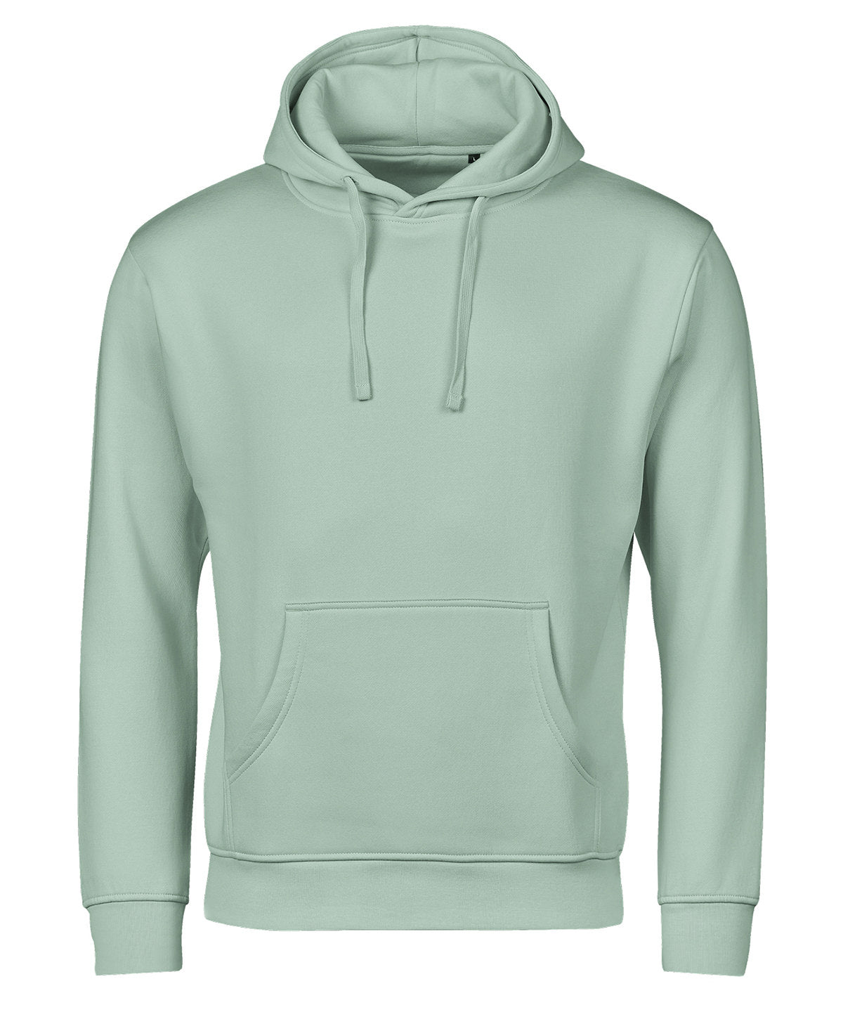 Tee Jays UNLABELED hooded sweatshirt in Mint, front view