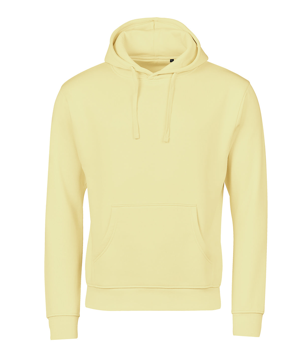 Tee Jays UNLABELED hooded sweatshirt in Sunshine, front view