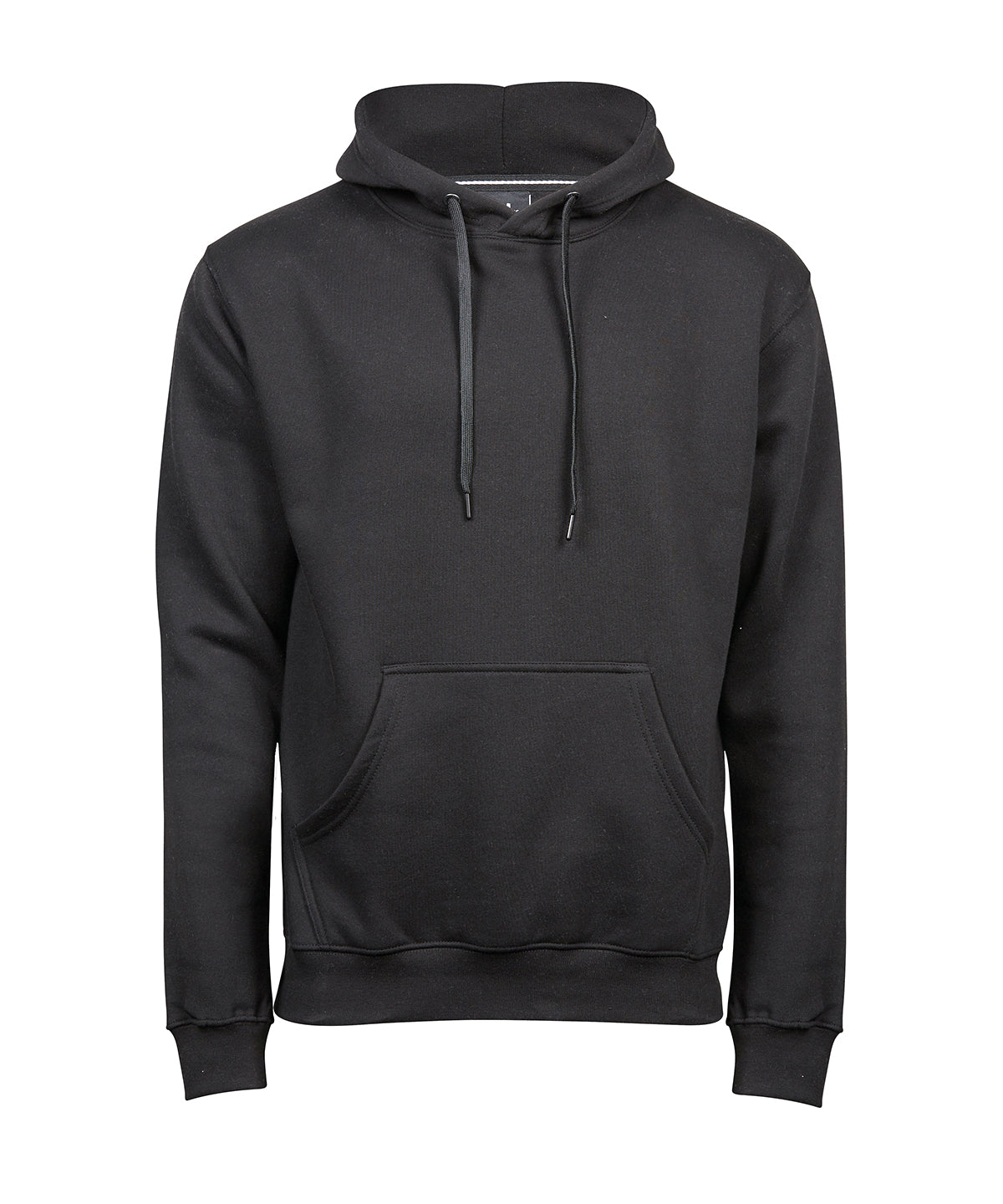 Tee Jays Hooded sweatshirt in Black, front view