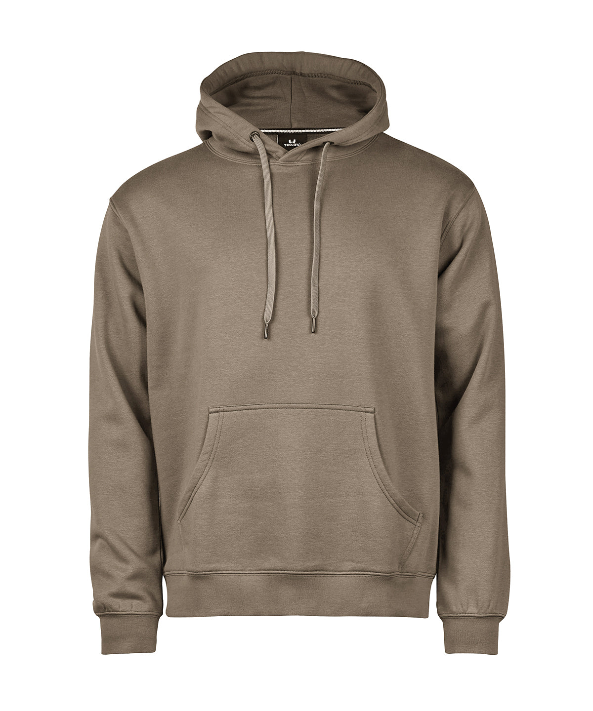 Tee Jays Hooded sweatshirt in Clay, front view