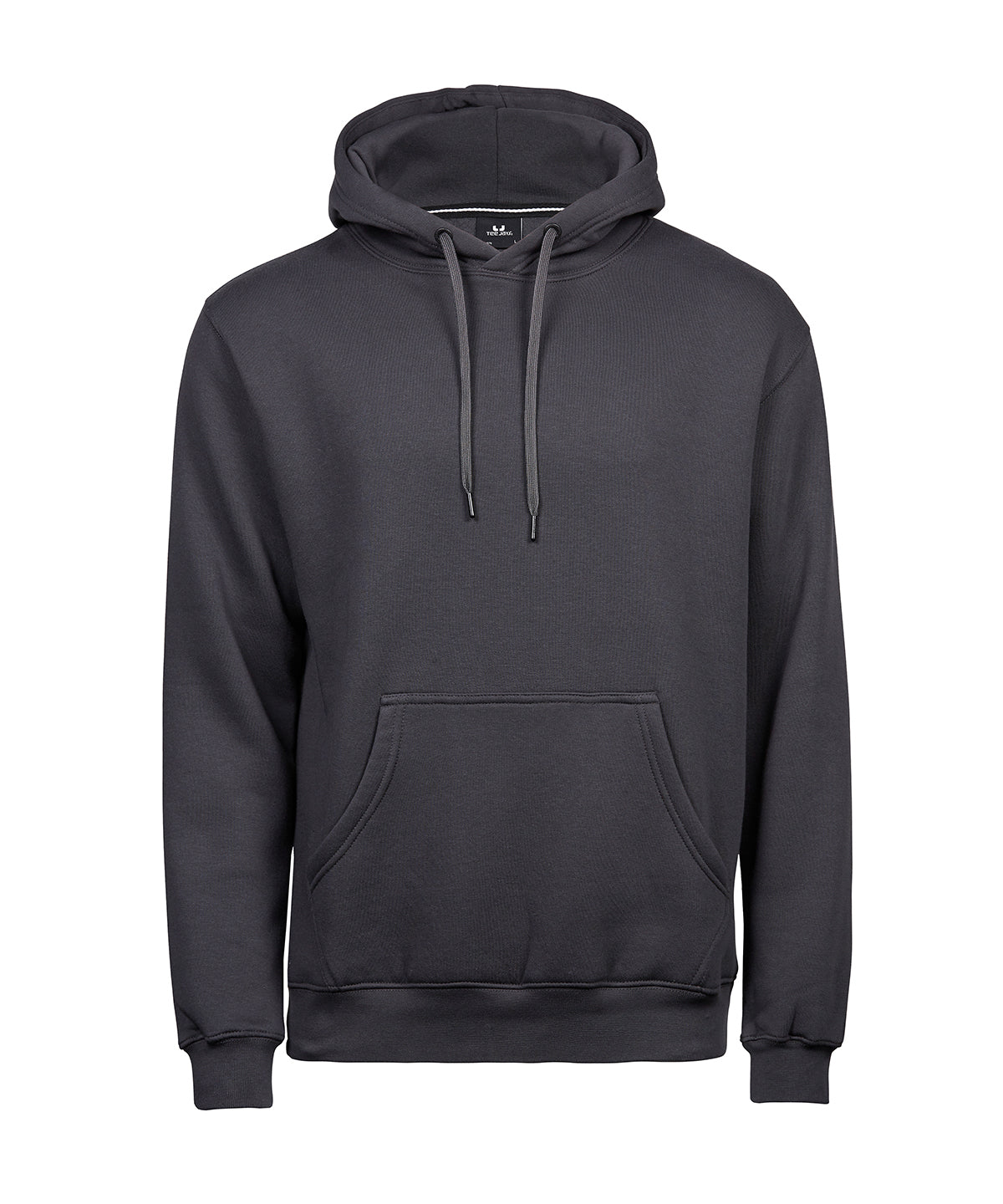 Tee Jays Hooded sweatshirt in Dark Grey, front view