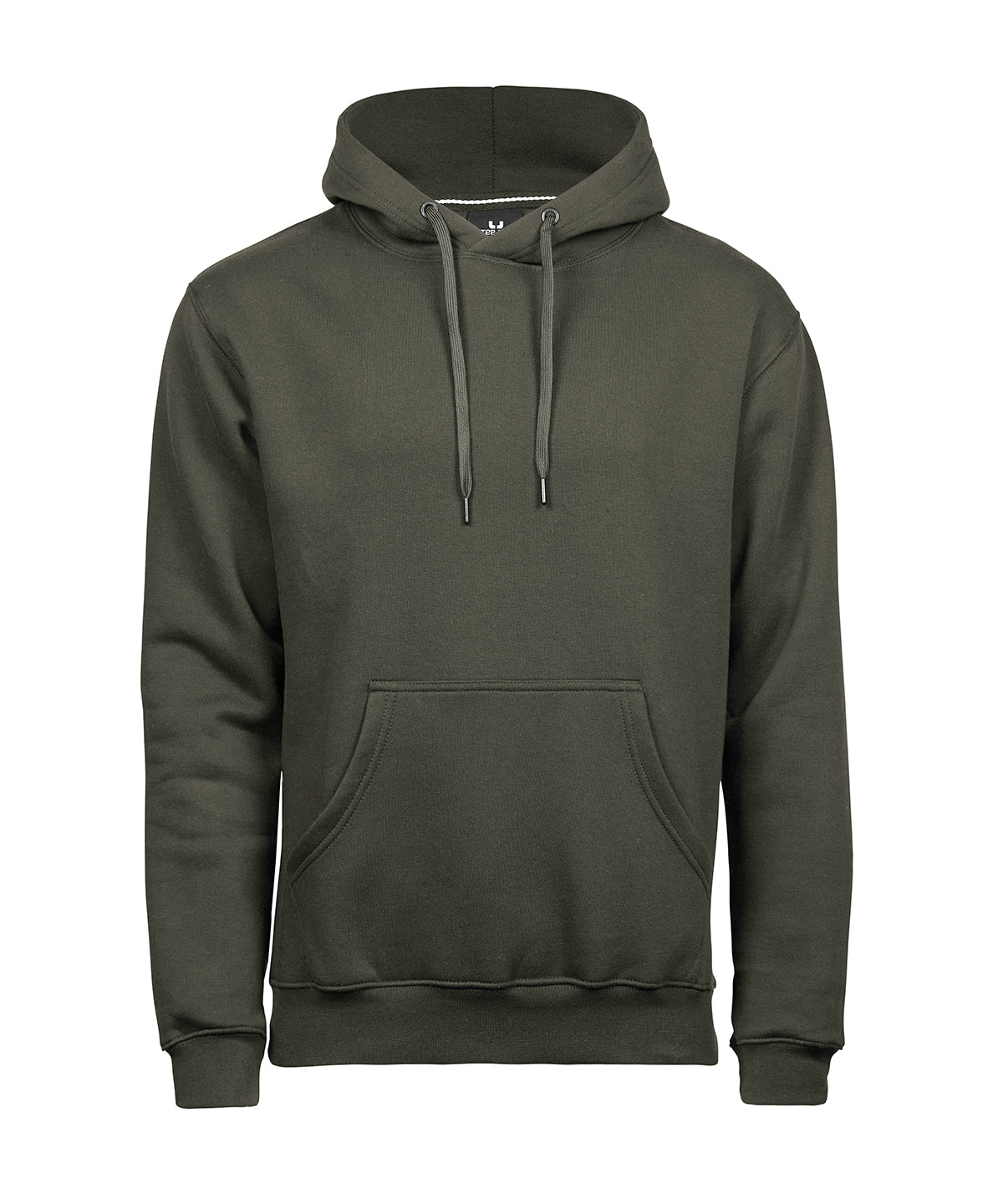 Tee Jays Hooded sweatshirt in Deep Green, front view