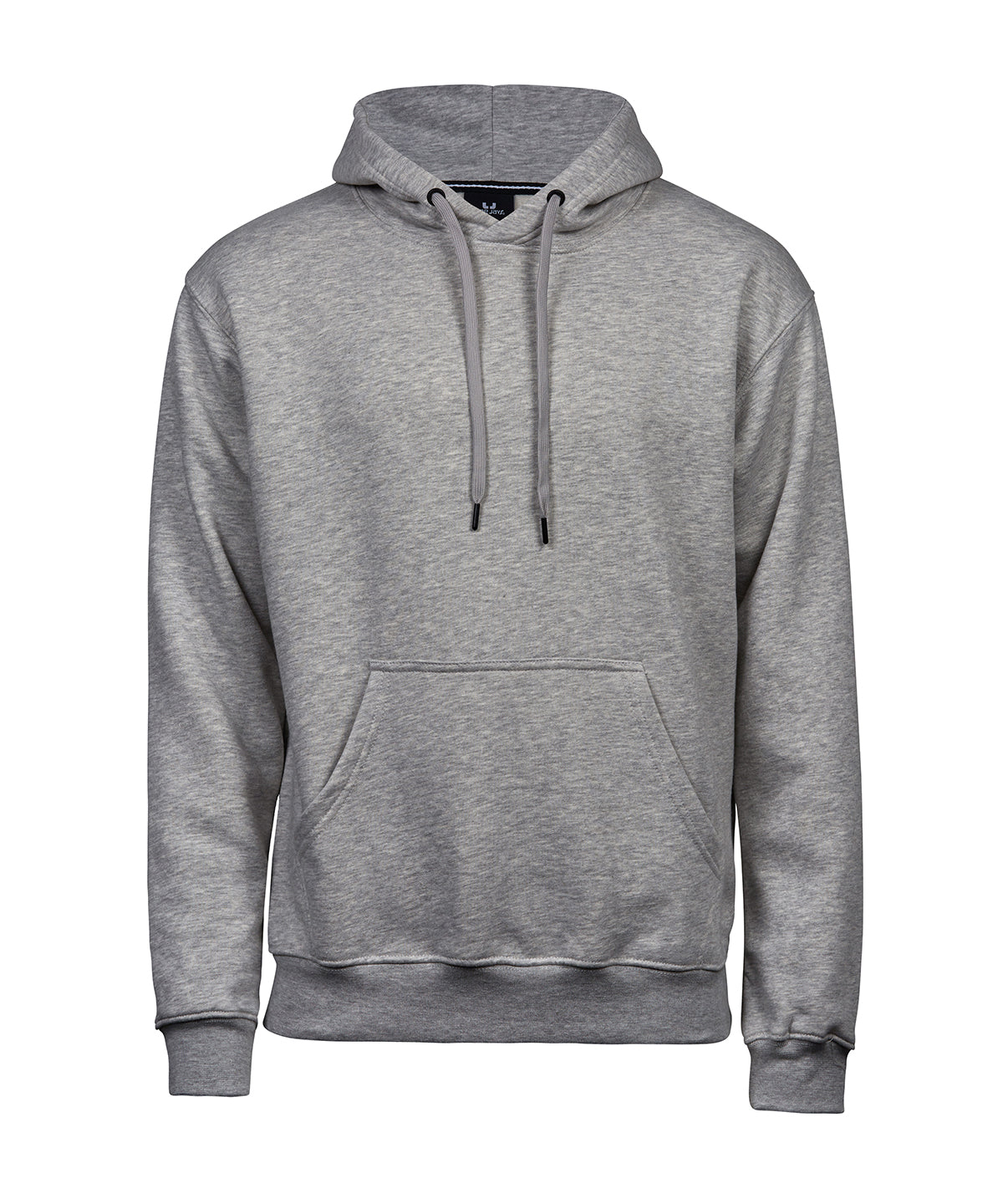 Tee Jays Hooded sweatshirt in Heather Grey, front view