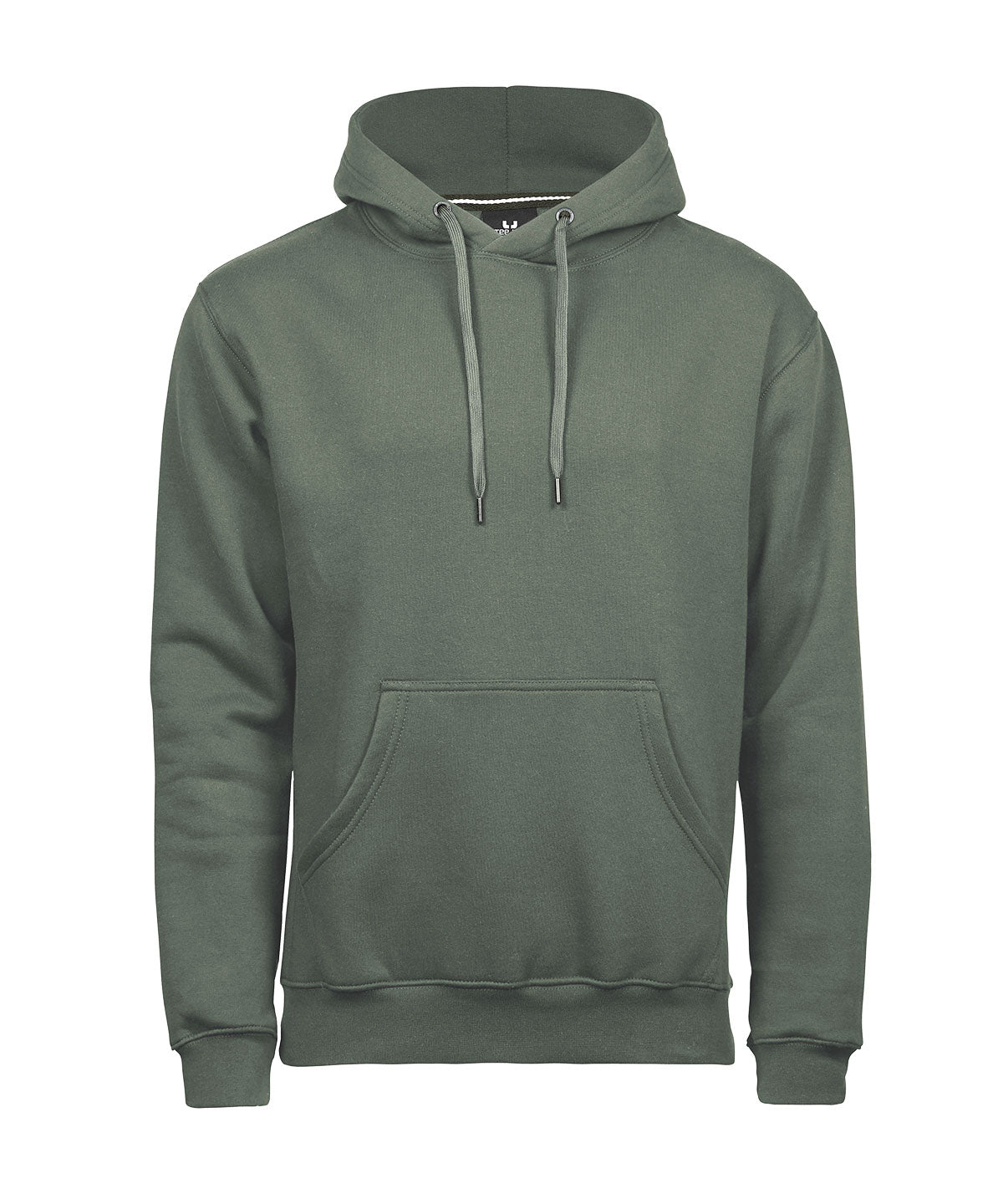 Tee Jays Hooded sweatshirt in Leaf Green, front view
