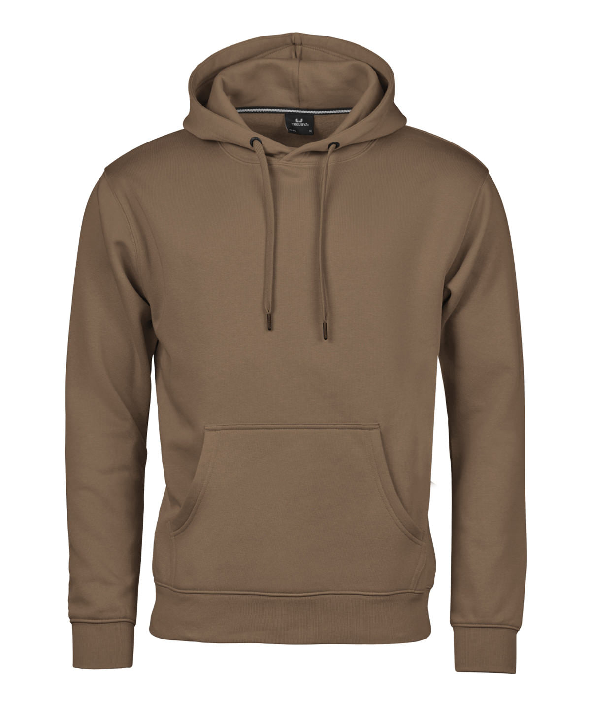 Tee Jays Hooded sweatshirt in Wood, front view
