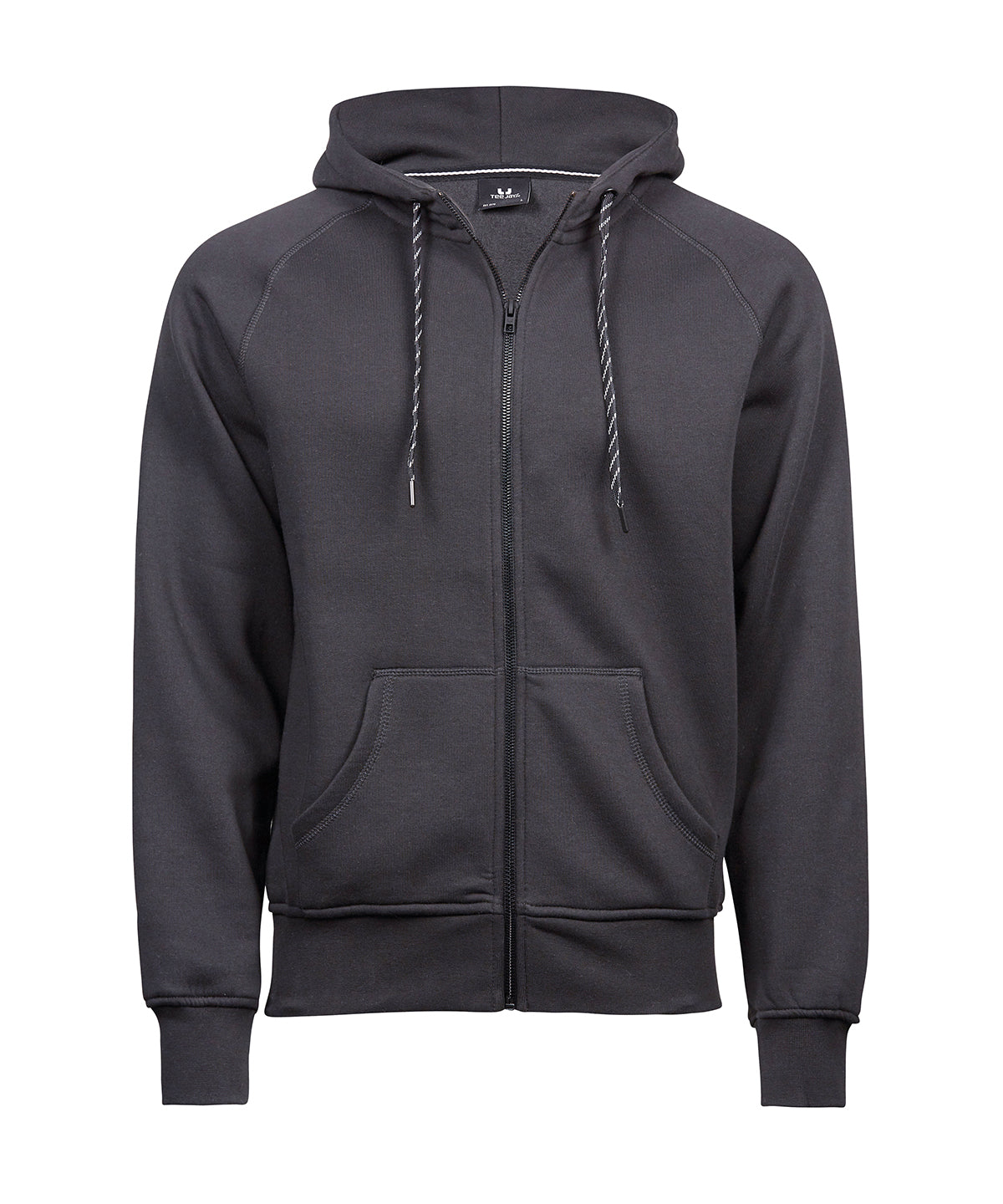 Tee Jays Fashion full-zip hoodie in Dark Grey, front view