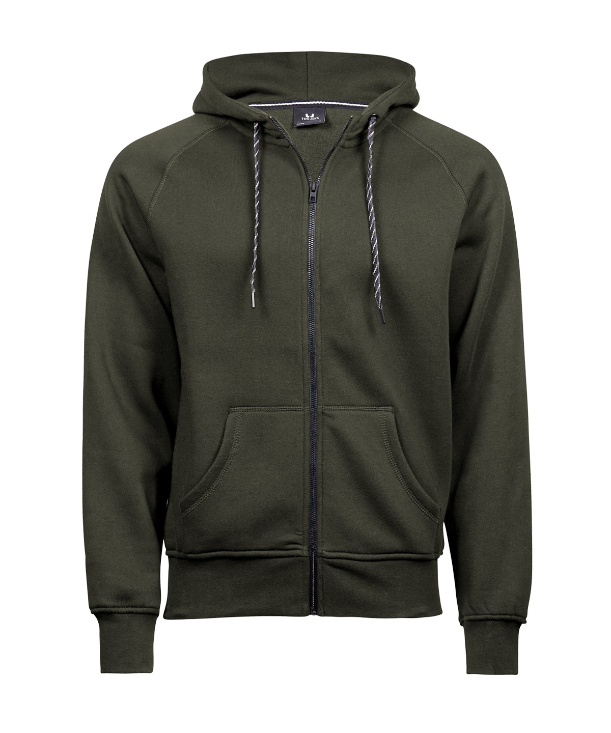 Tee Jays Fashion full-zip hoodie in Deep Green, front view