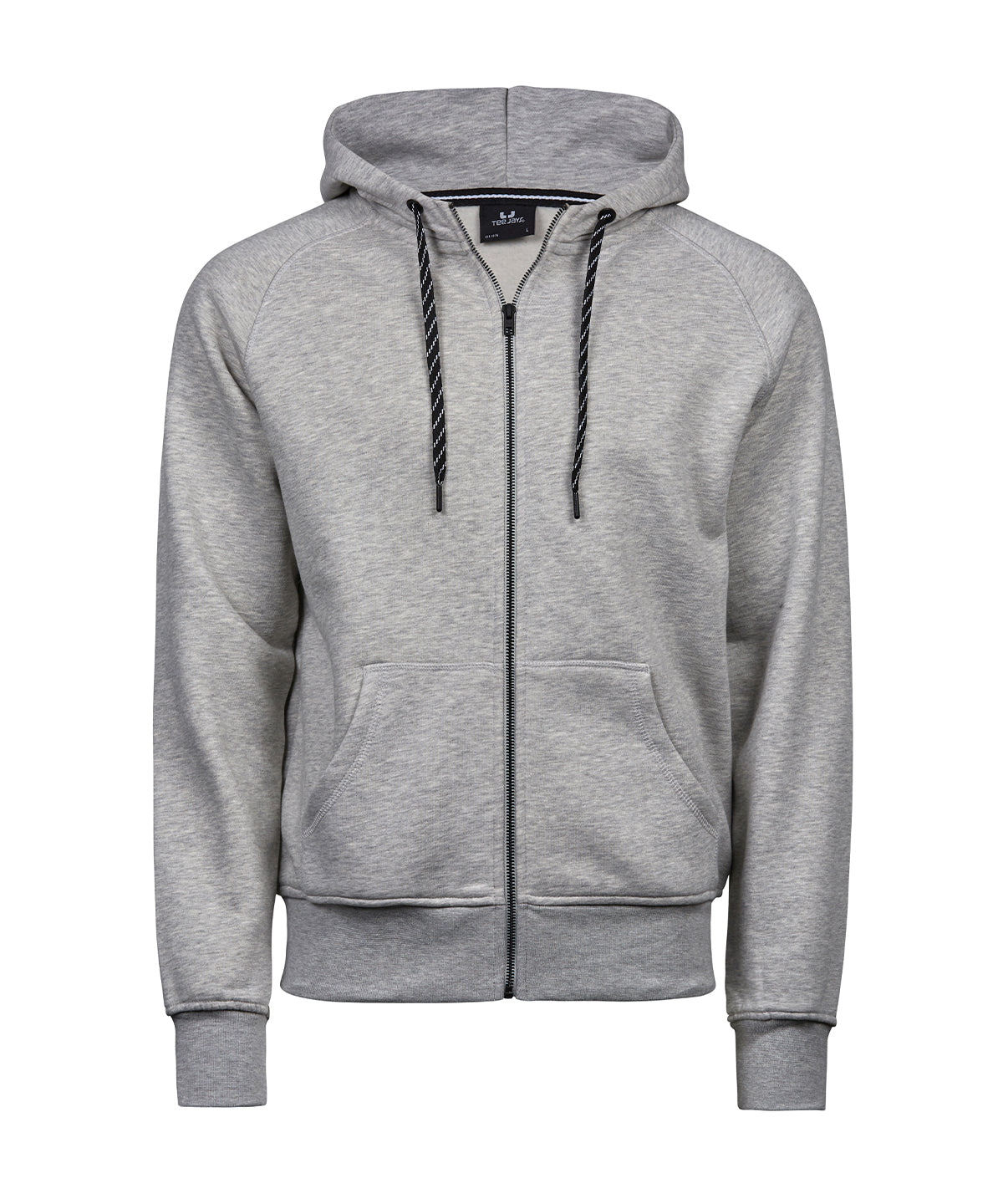Tee Jays Fashion full-zip hoodie in Heather Grey, front view
