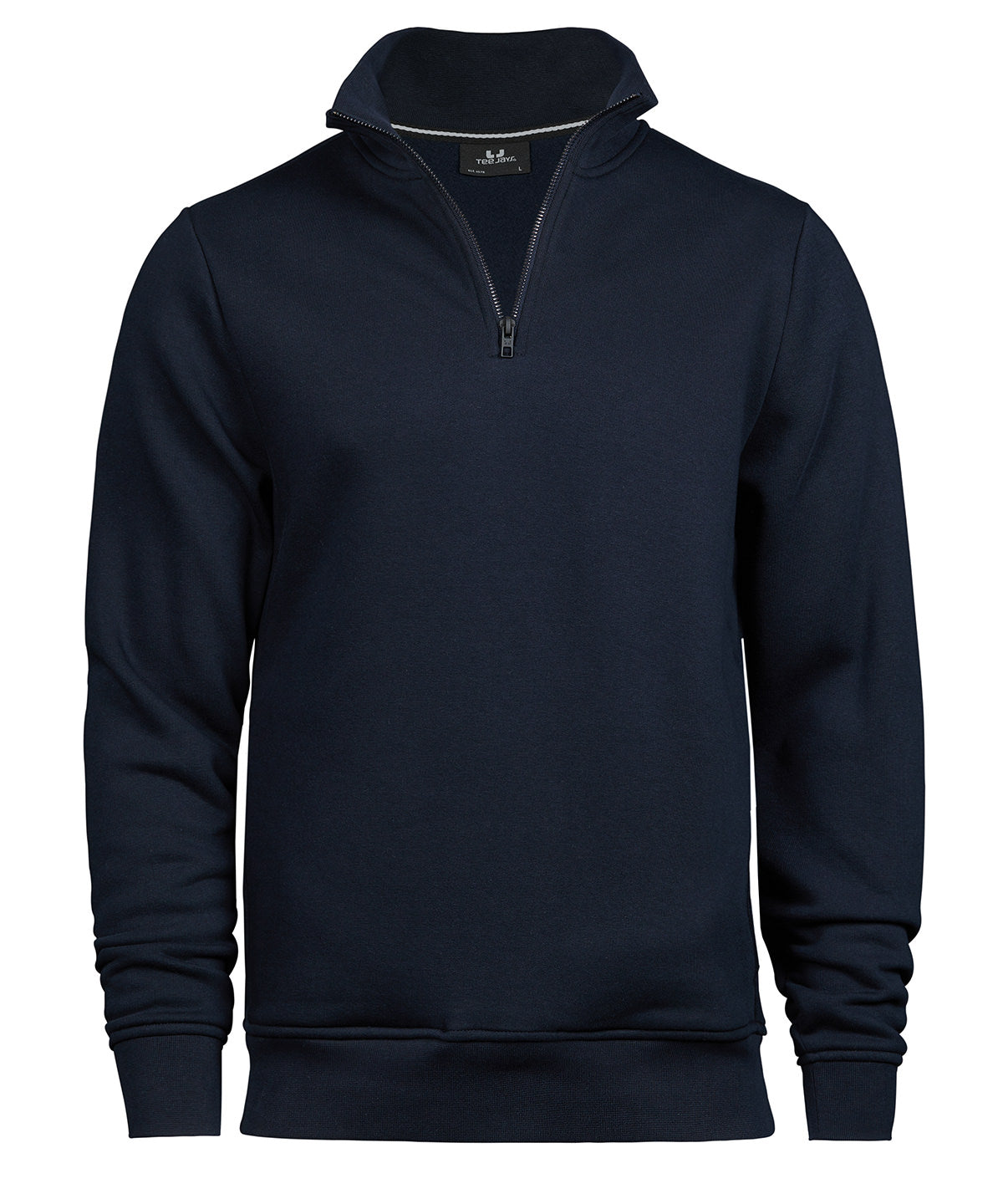 Tee Jays Half-zip sweatshirt in Navy, front view