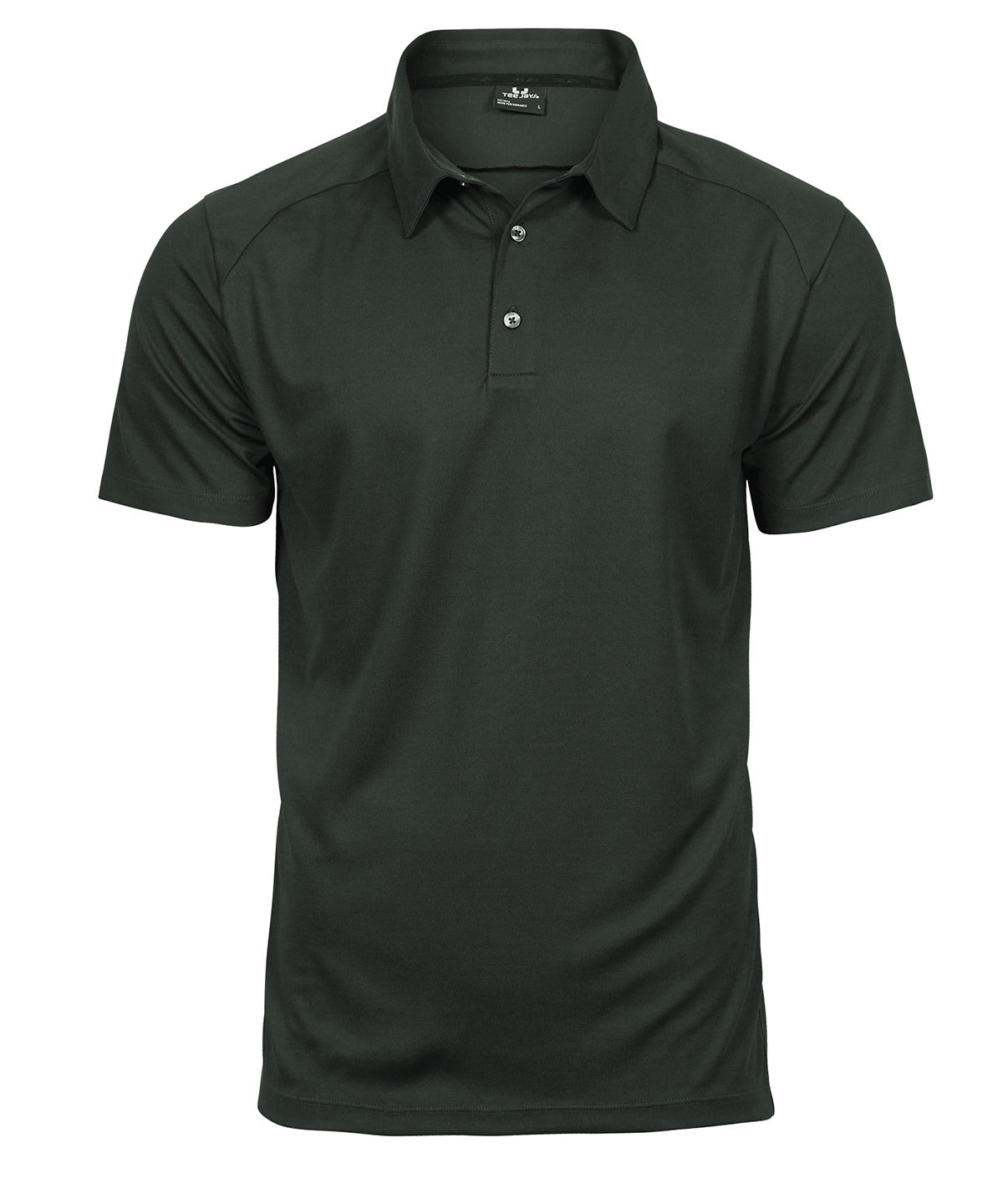 Tee Jays Luxury sport polo in Dark Green, front view