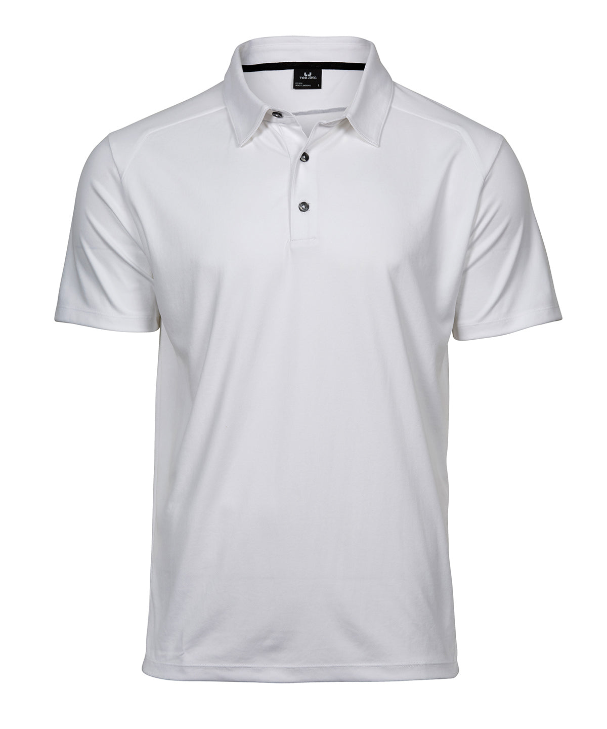 Tee Jays Luxury sport polo in White, front view