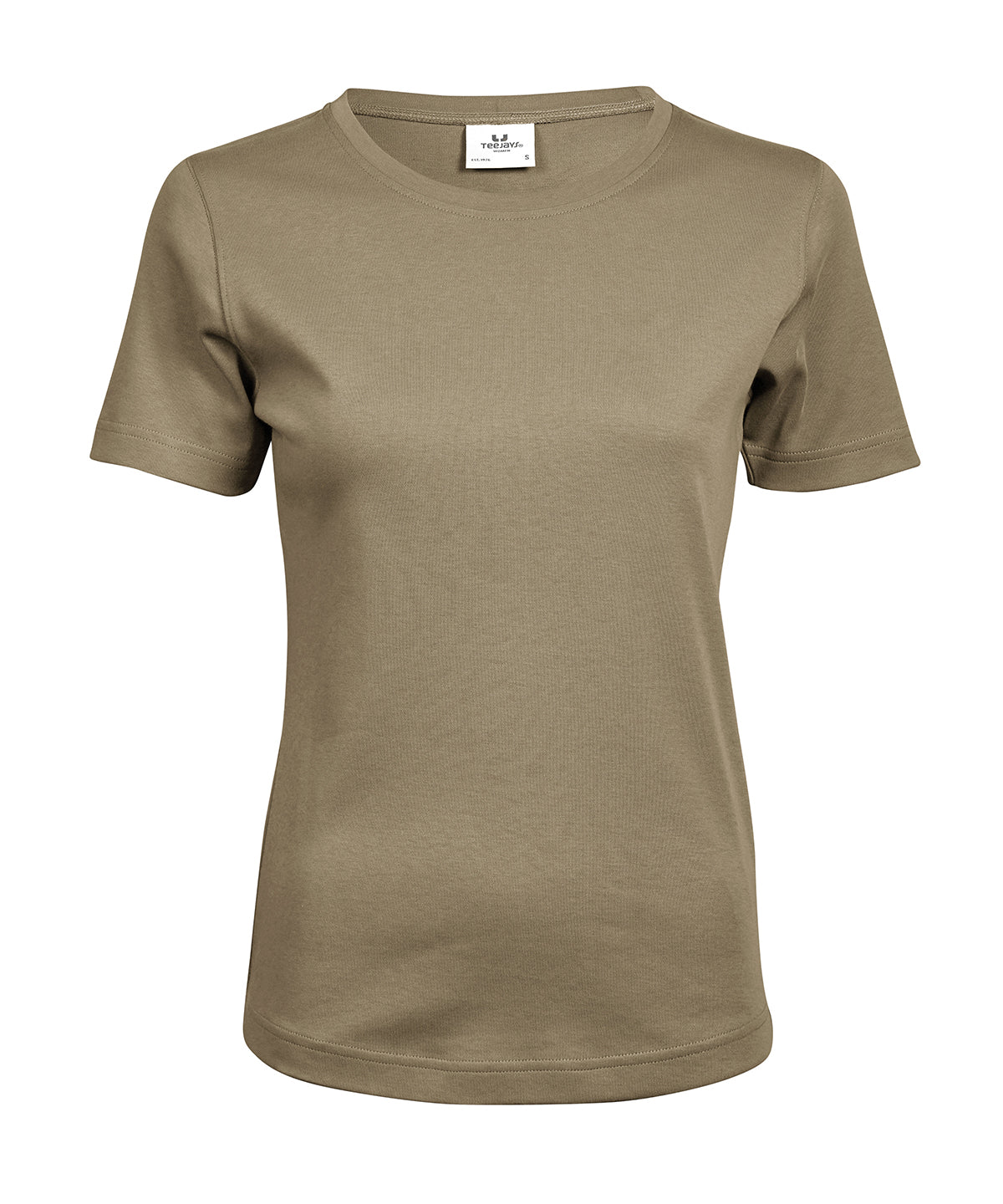 Tee Jays Women’s interlock tee in Kit, front view