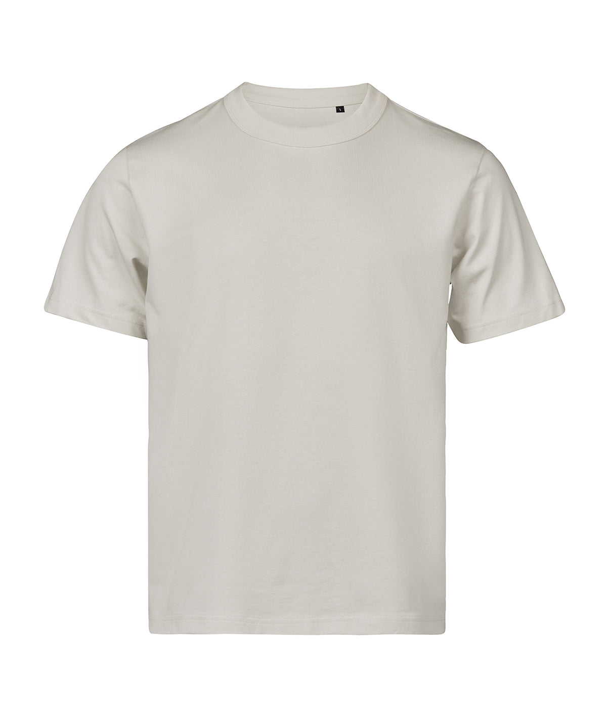 Tee Jays UNLABELED loose fit tee in Cement, front view