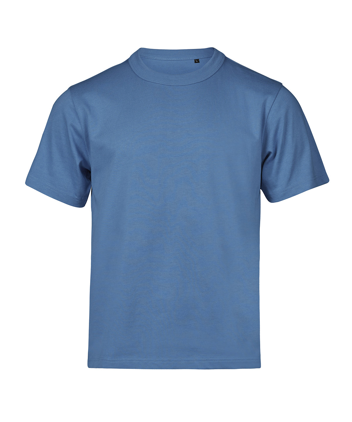 Tee Jays UNLABELED loose fit tee in Ocean Blue, front view