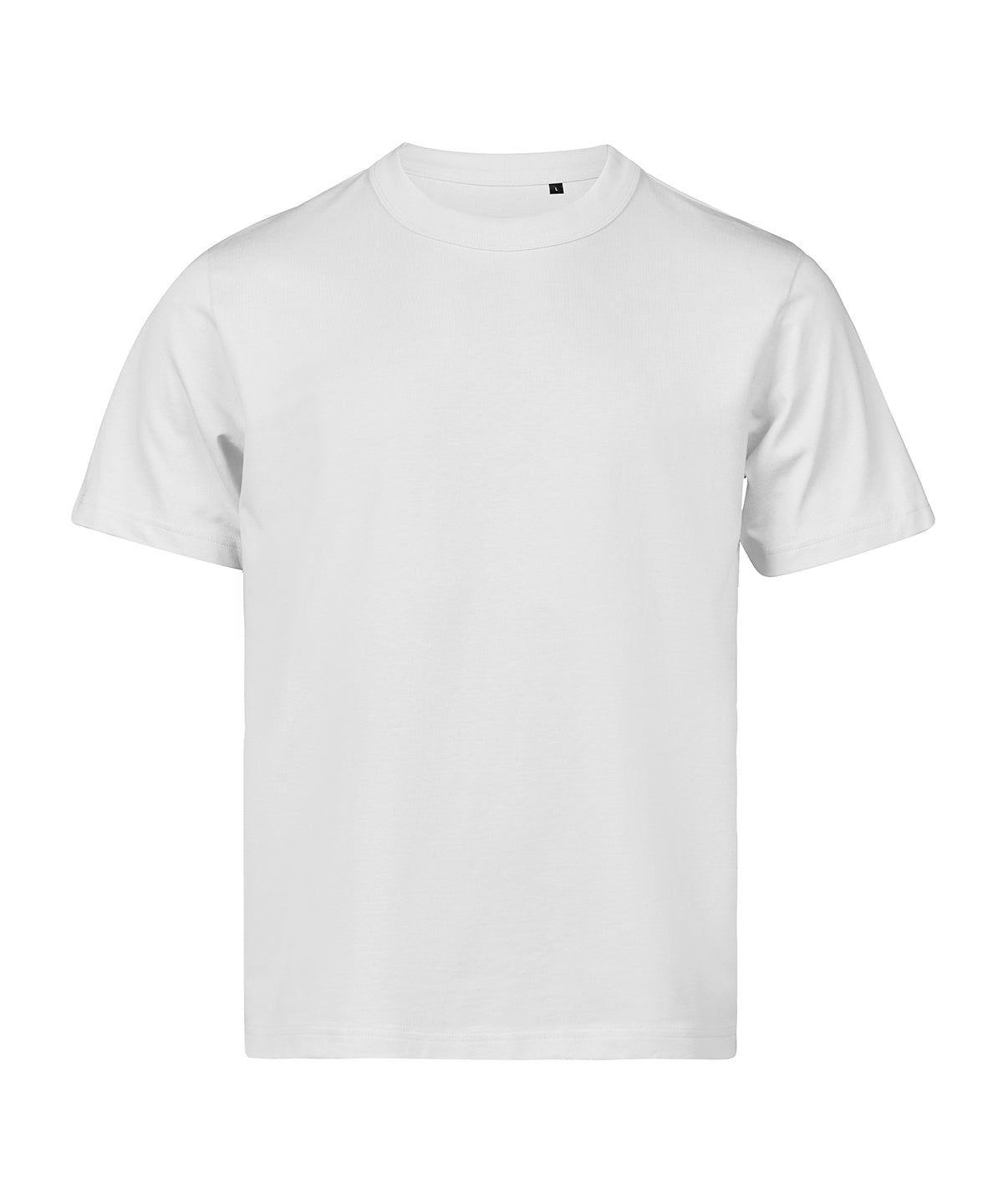 Tee Jays UNLABELED loose fit tee in White, front view