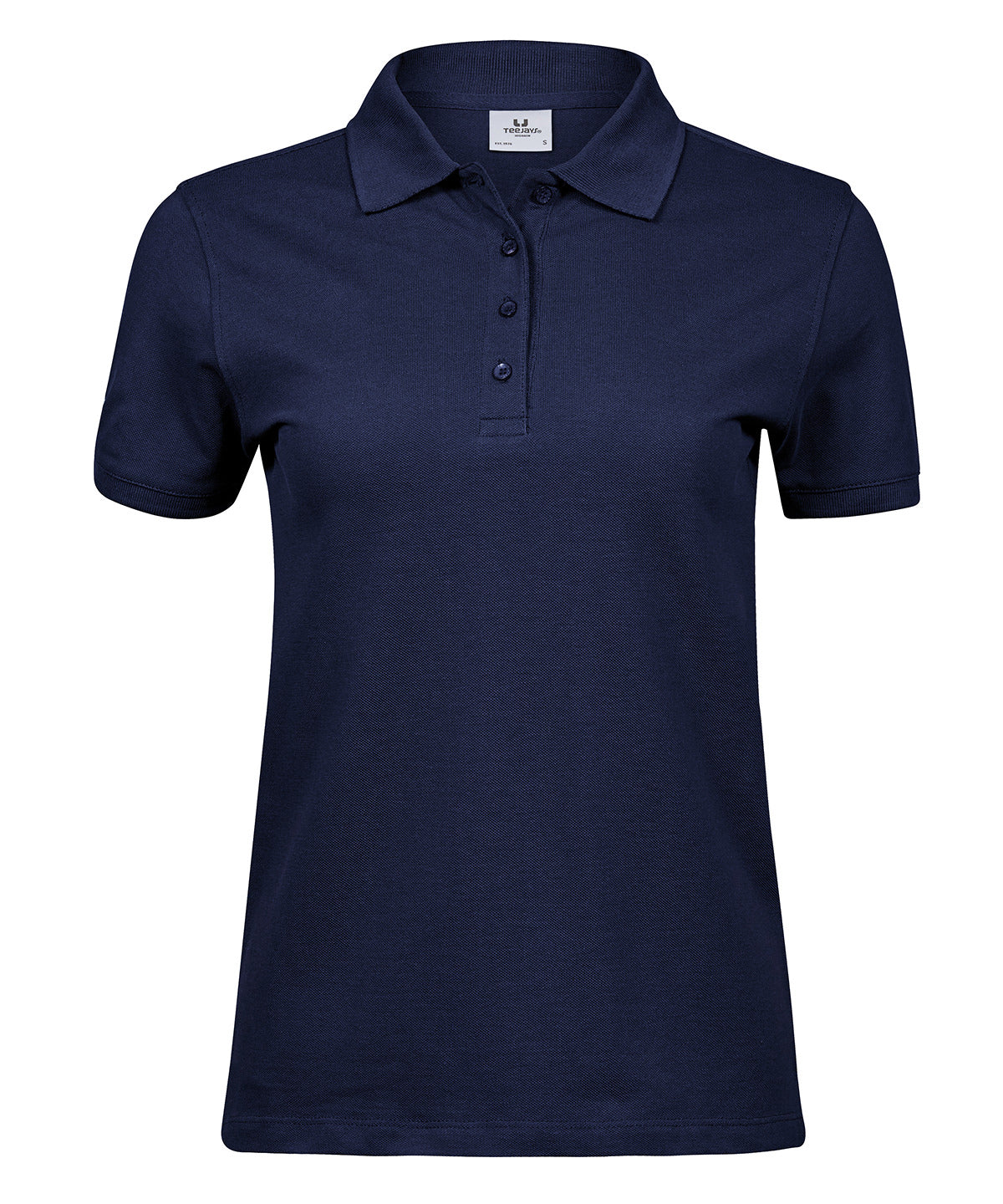Tee Jays Women’s heavy polo in Navy, front view
