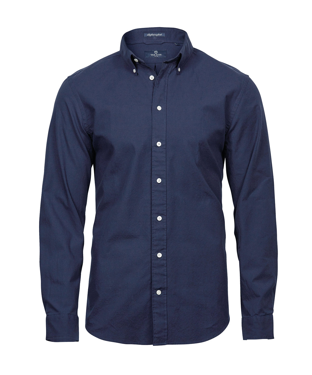 Tee Jays Perfect Oxford shirt in Navy, front view