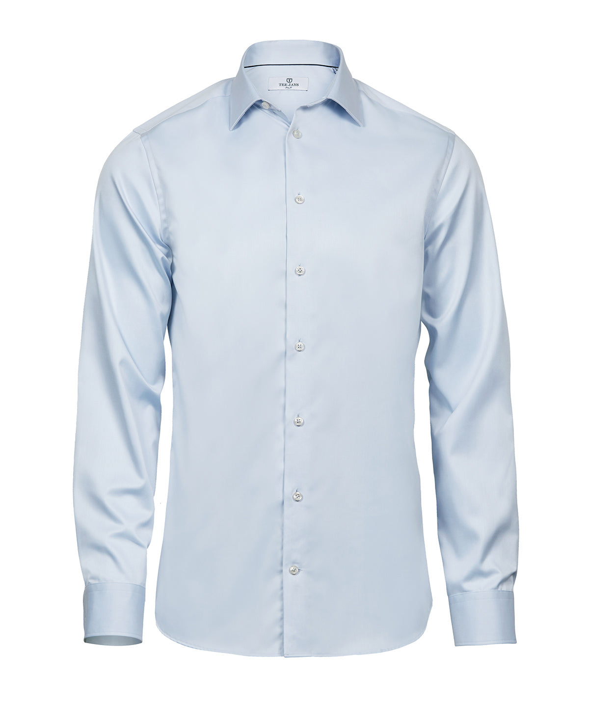 Tee Jays Luxury shirt slim fit in Light Blue, front view
