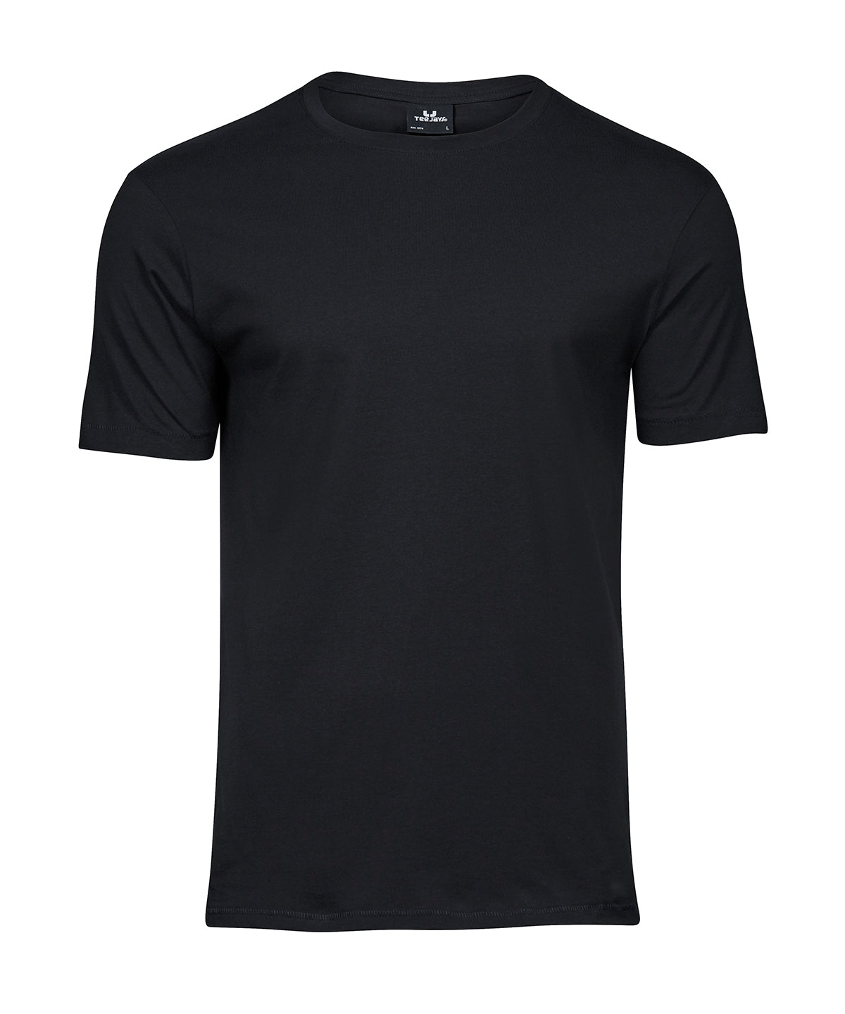 Tee Jays Luxury tee in Black, front view