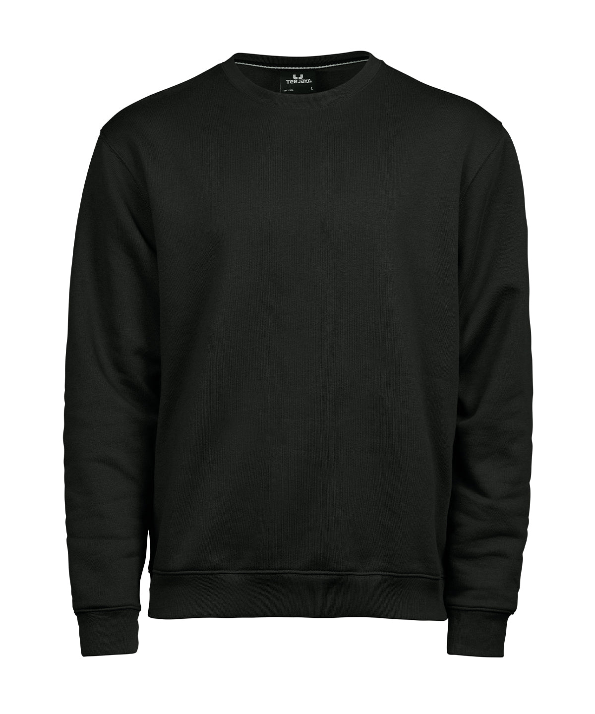 Tee Jays Heavy sweatshirt in Black, front view