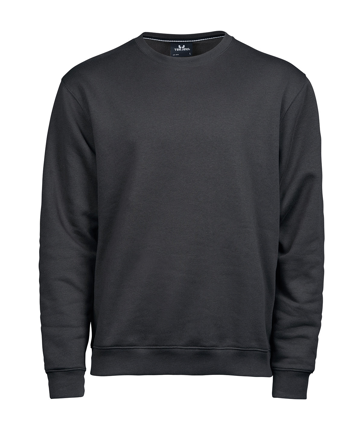 Tee Jays Heavy sweatshirt in Dark Grey, front view