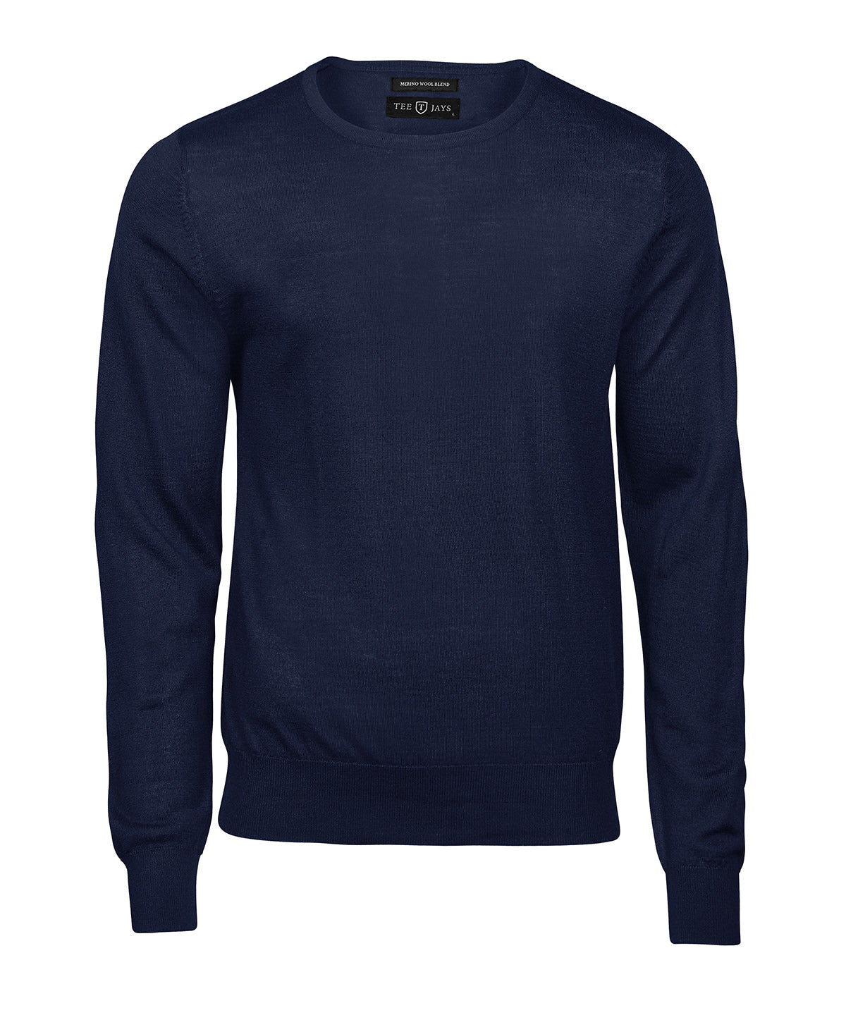 Tee Jays Crew neck in Navy, front view