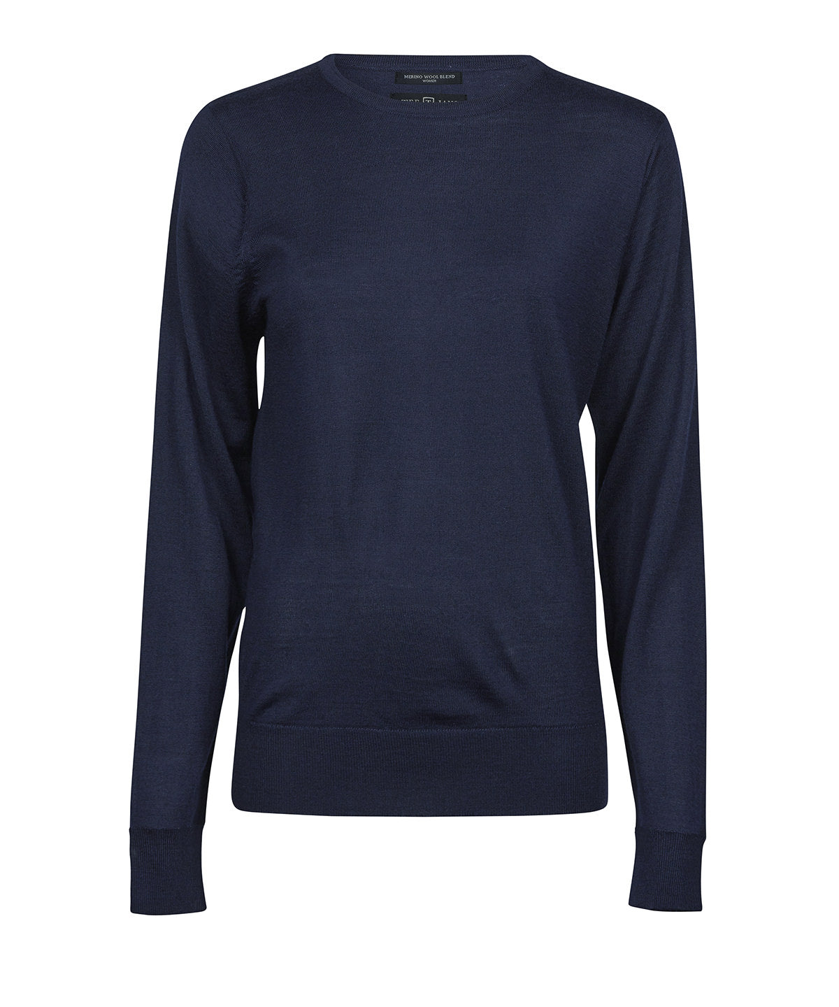 Tee Jays Women’s crew neck in Navy, front view