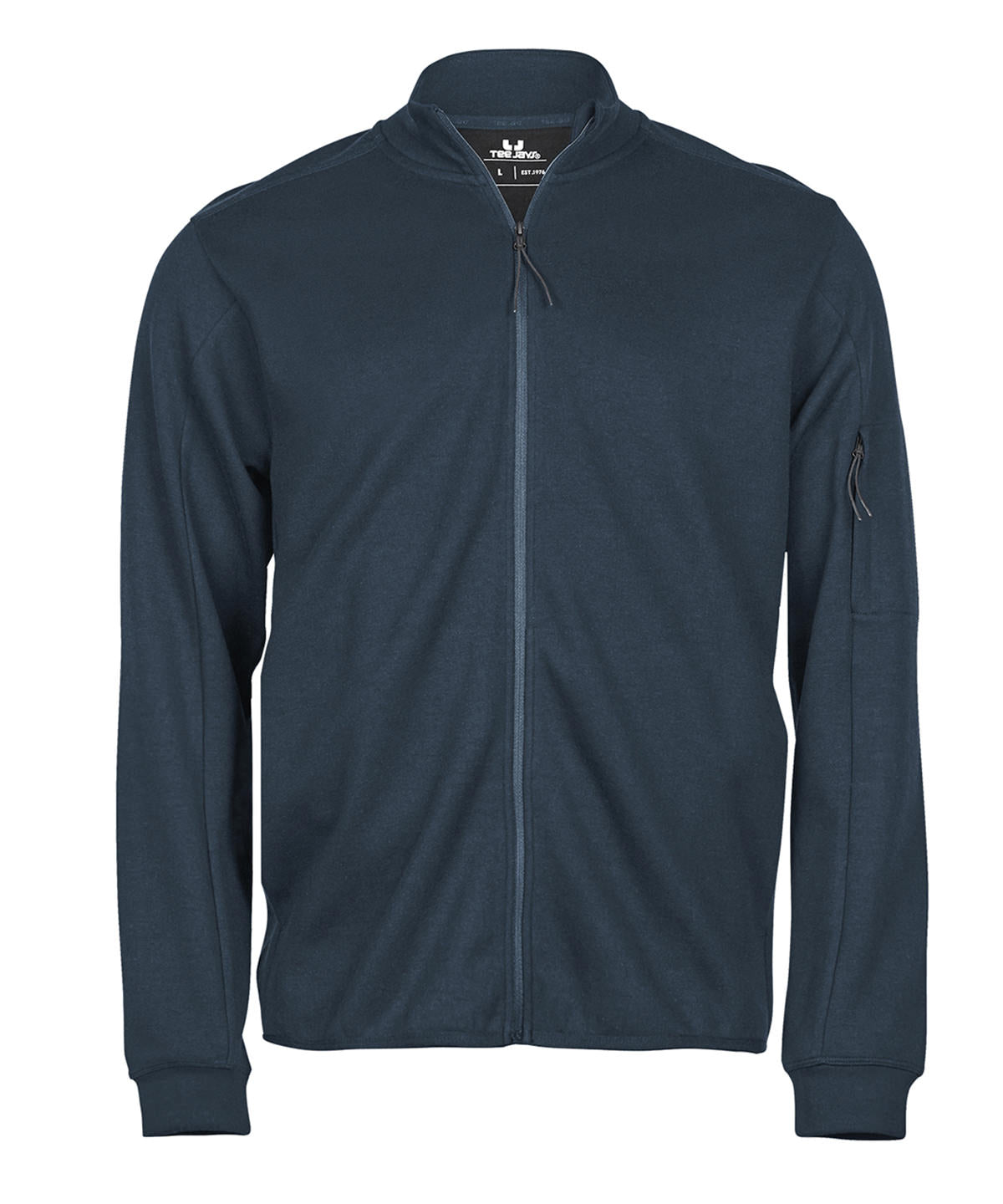 Tee Jays Athletic full-zip sweatshirt in Ink, front view