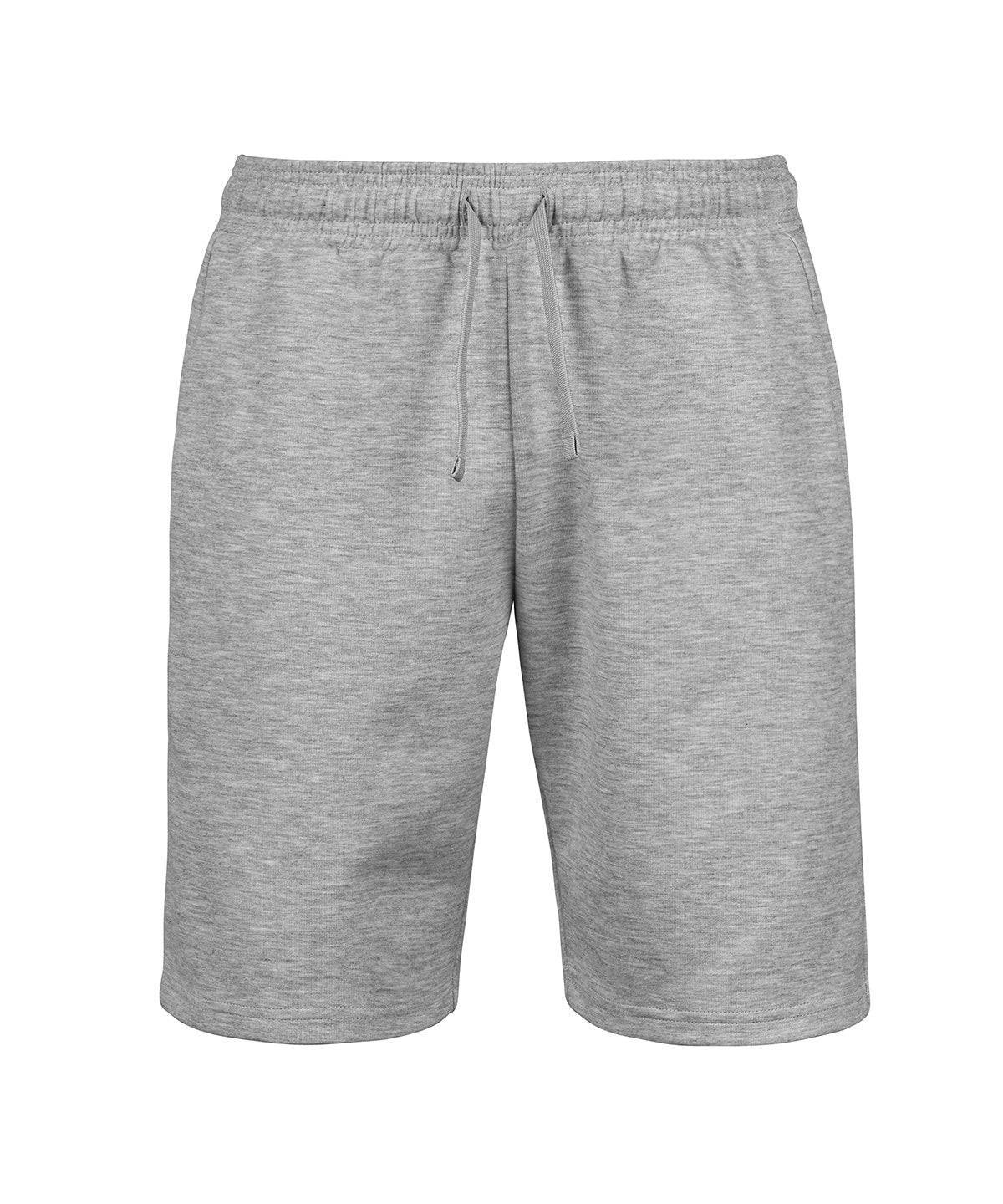 Tee Jays Athletic shorts in Heather Grey, front view